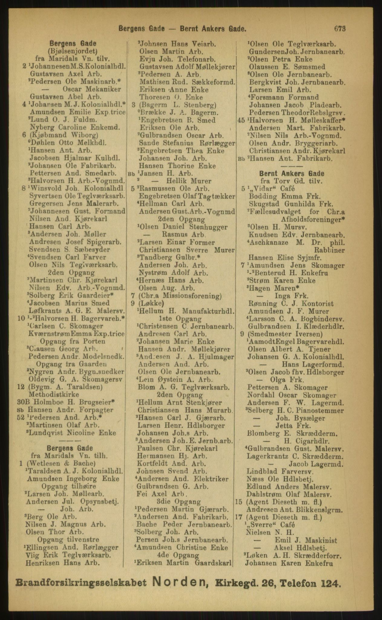 Kristiania/Oslo adressebok, PUBL/-, 1899, s. 673
