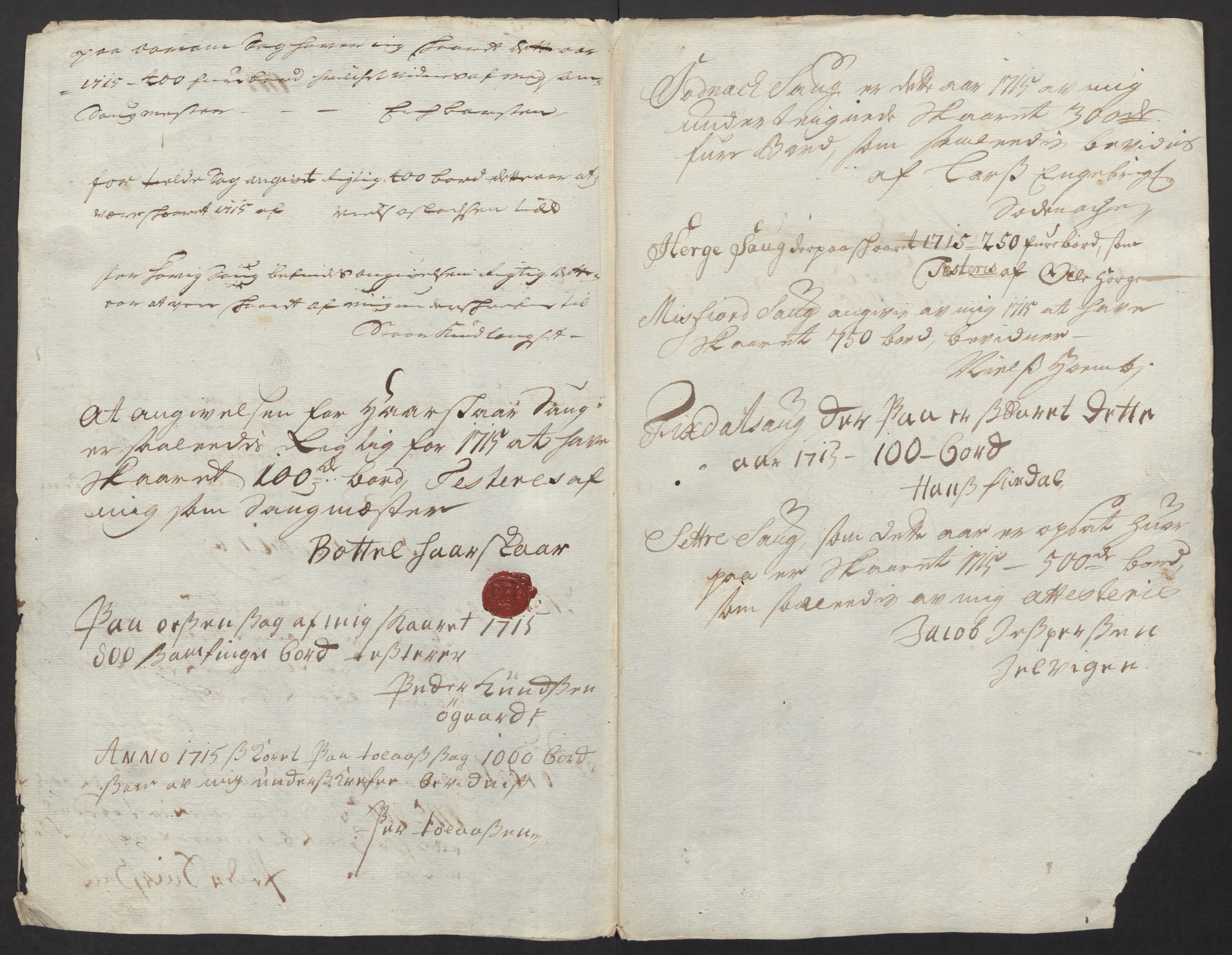 Rentekammeret inntil 1814, Reviderte regnskaper, Fogderegnskap, AV/RA-EA-4092/R55/L3663: Fogderegnskap Romsdal, 1715-1716, s. 114