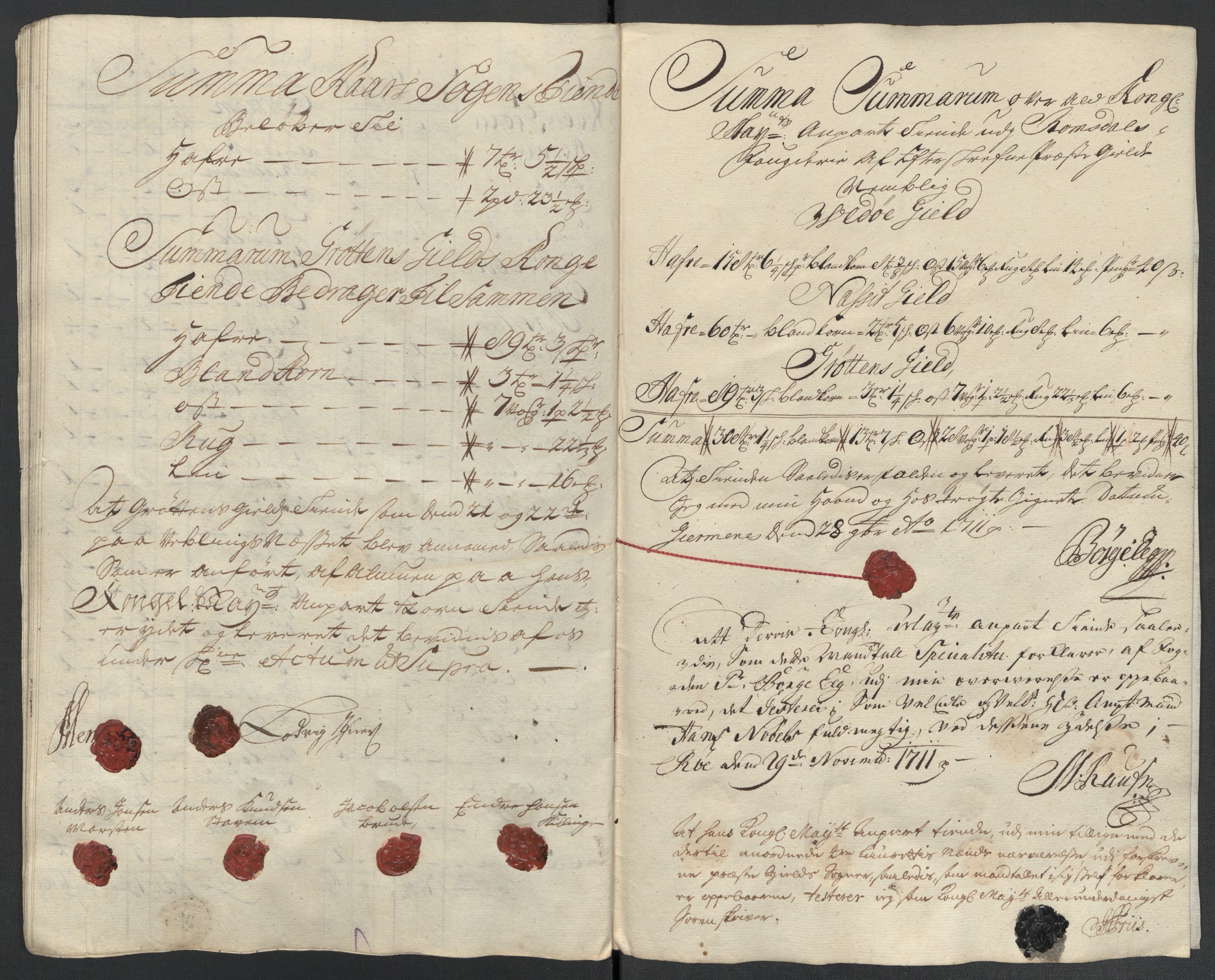 Rentekammeret inntil 1814, Reviderte regnskaper, Fogderegnskap, RA/EA-4092/R55/L3660: Fogderegnskap Romsdal, 1711, s. 401