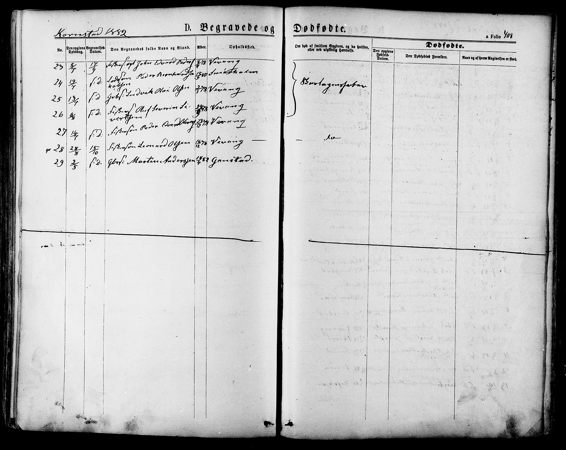 Ministerialprotokoller, klokkerbøker og fødselsregistre - Møre og Romsdal, SAT/A-1454/568/L0806: Ministerialbok nr. 568A12 /2, 1878-1884, s. 408