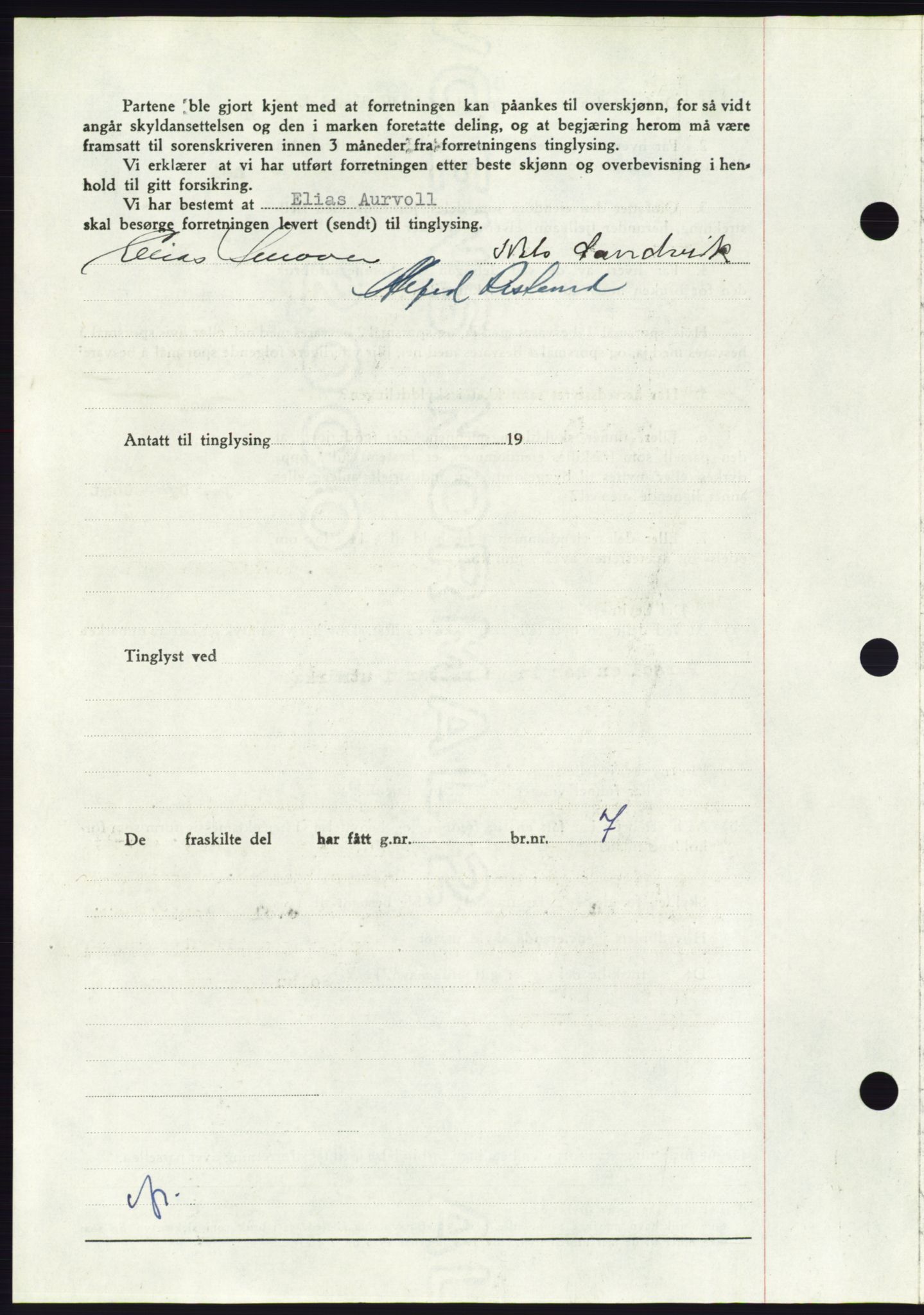 Søre Sunnmøre sorenskriveri, AV/SAT-A-4122/1/2/2C/L0099: Pantebok nr. 25A, 1954-1954, Dagboknr: 3340/1954