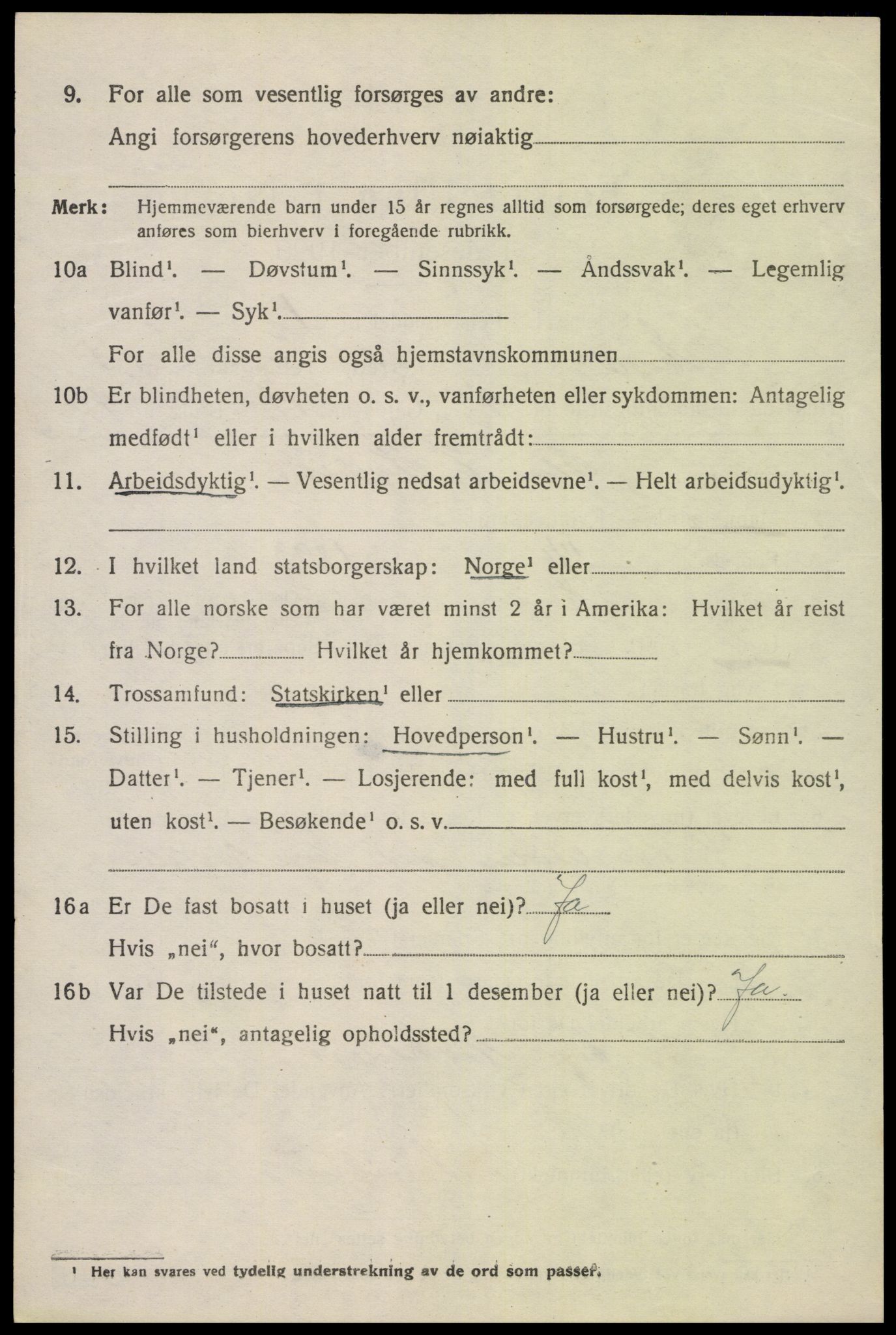 SAK, Folketelling 1920 for 0937 Evje herred, 1920, s. 2839