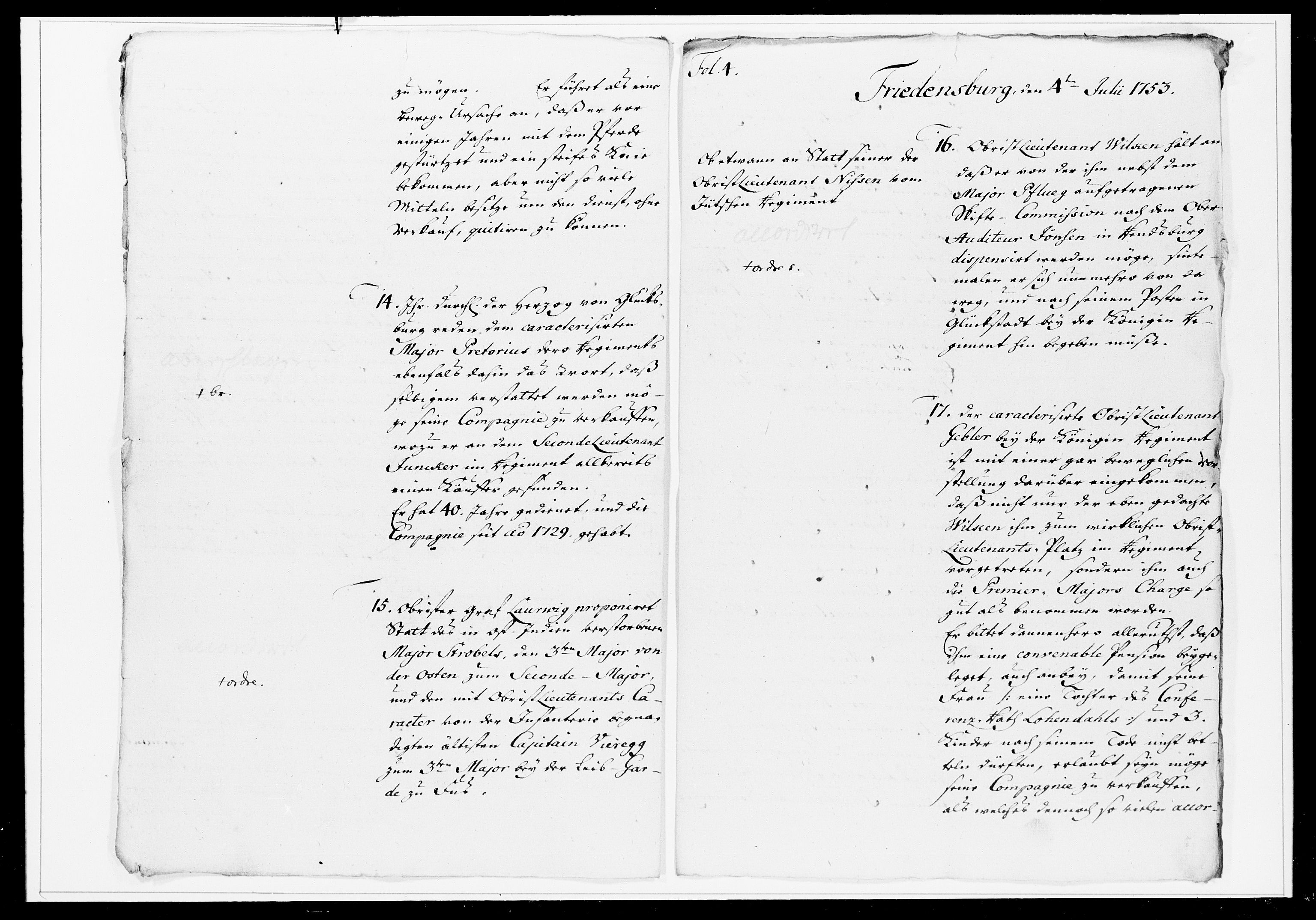 Krigskollegiet, Krigskancelliet, DRA/A-0006/-/1241-1247: Refererede sager, 1753, s. 207