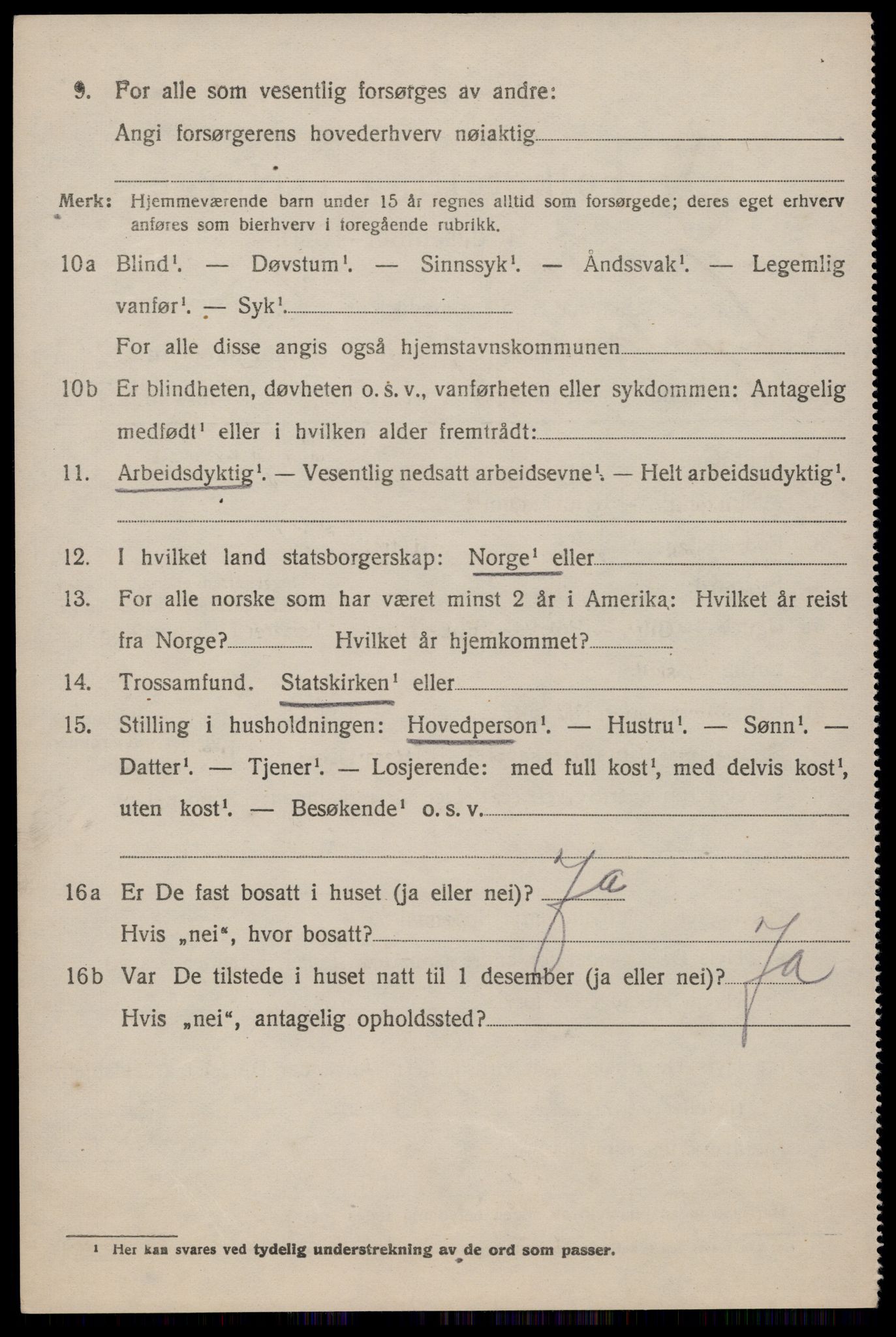 SAKO, Folketelling 1920 for 0827 Hjartdal herred, 1920, s. 2179