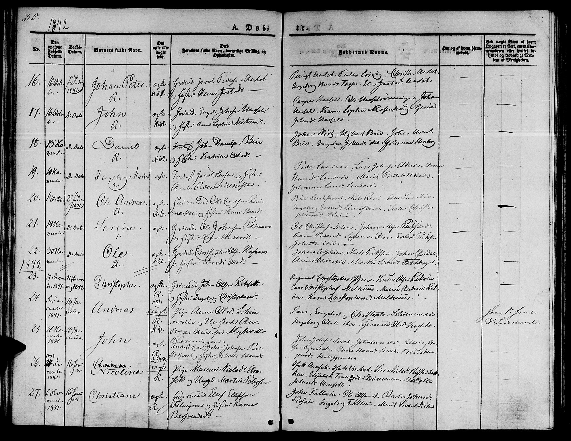 Ministerialprotokoller, klokkerbøker og fødselsregistre - Sør-Trøndelag, SAT/A-1456/646/L0610: Ministerialbok nr. 646A08, 1837-1847, s. 35