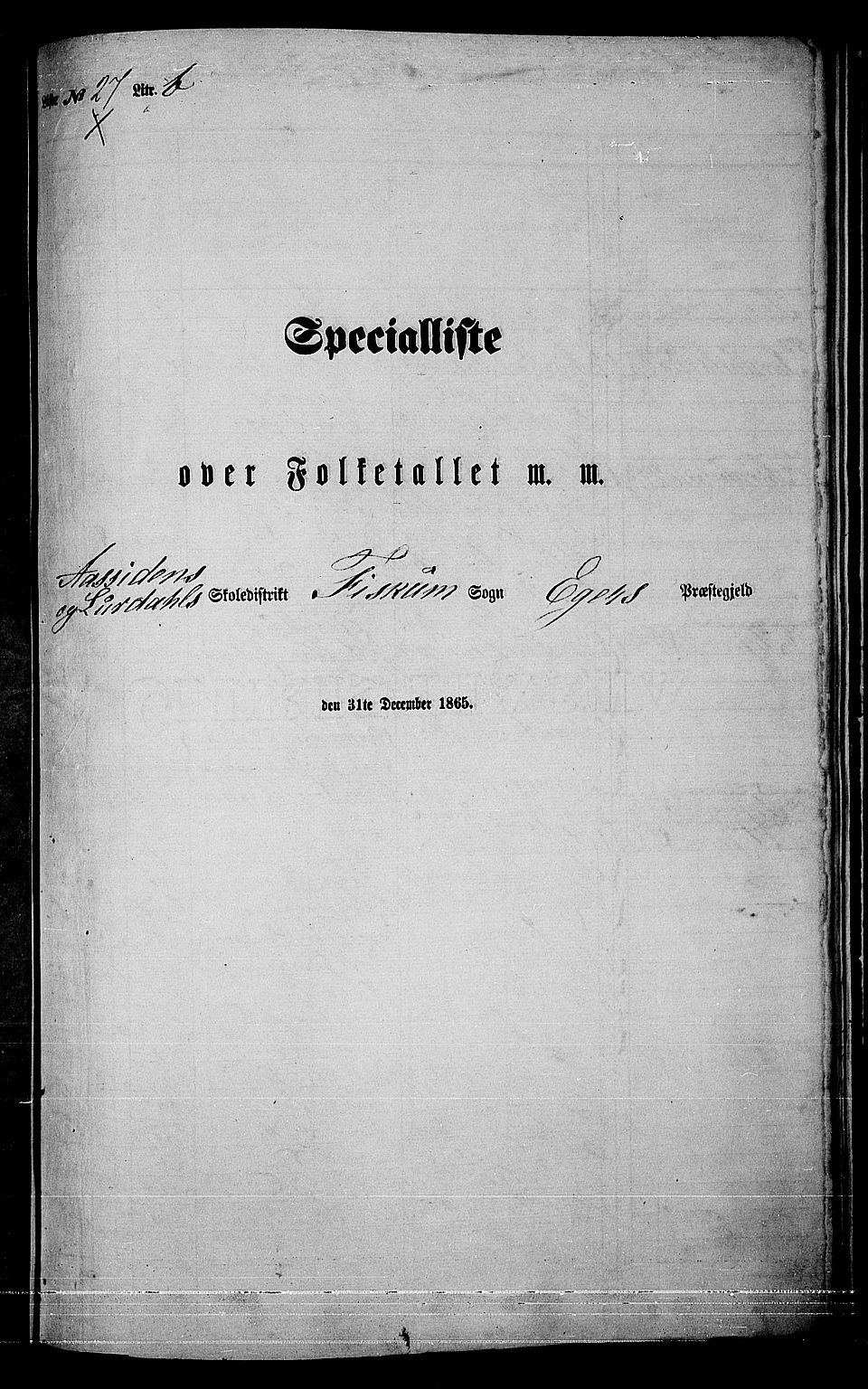 RA, Folketelling 1865 for 0624P Eiker prestegjeld, 1865, s. 509