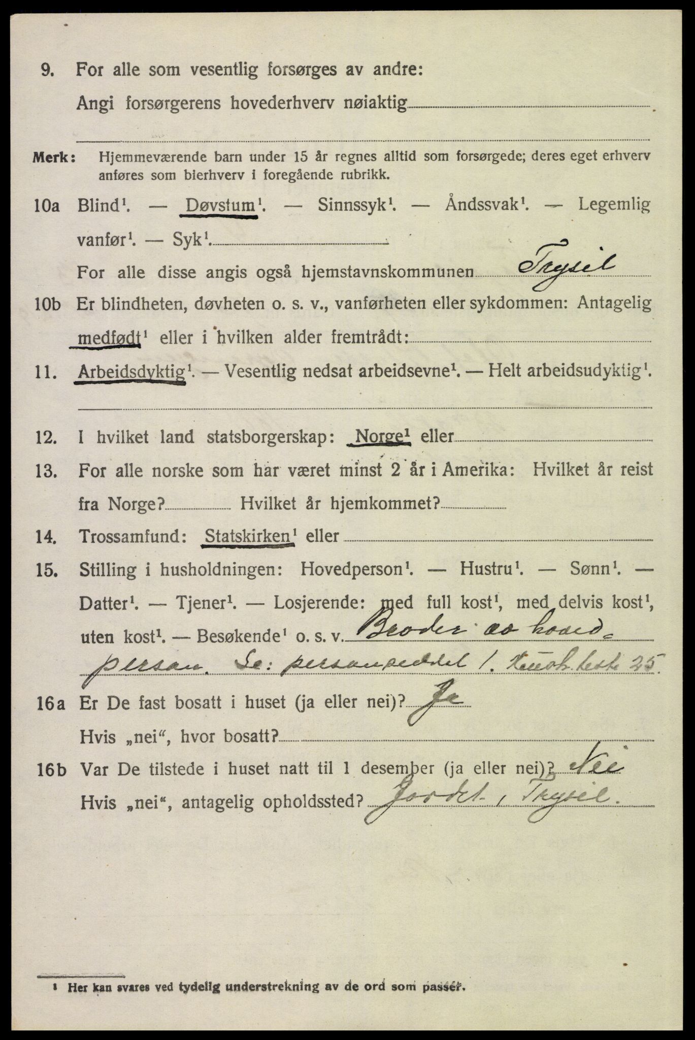 SAH, Folketelling 1920 for 0428 Trysil herred, 1920, s. 15176