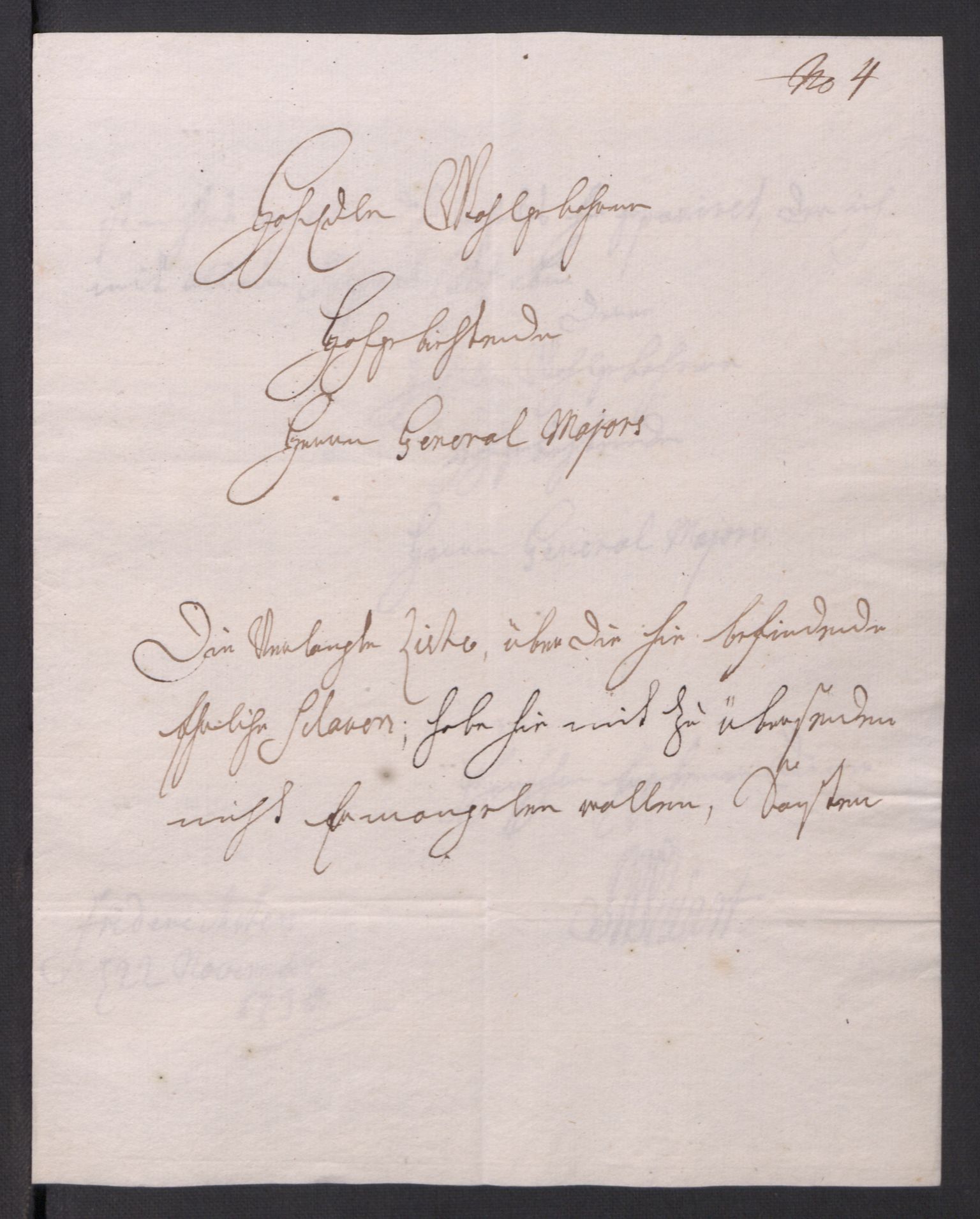 Kommanderende general (KG I) med Det norske krigsdirektorium, AV/RA-EA-5419/D/L0154: Fredriksten festning: Brev, inventarfortegnelser og regnskapsekstrakter, 1730-1739, s. 28