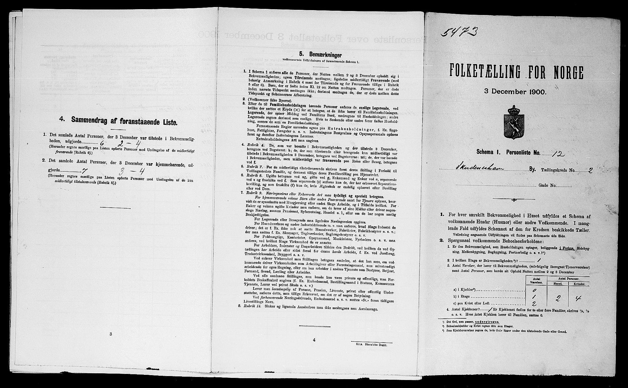 SAST, Folketelling 1900 for 1104 Skudeneshavn ladested, 1900, s. 363
