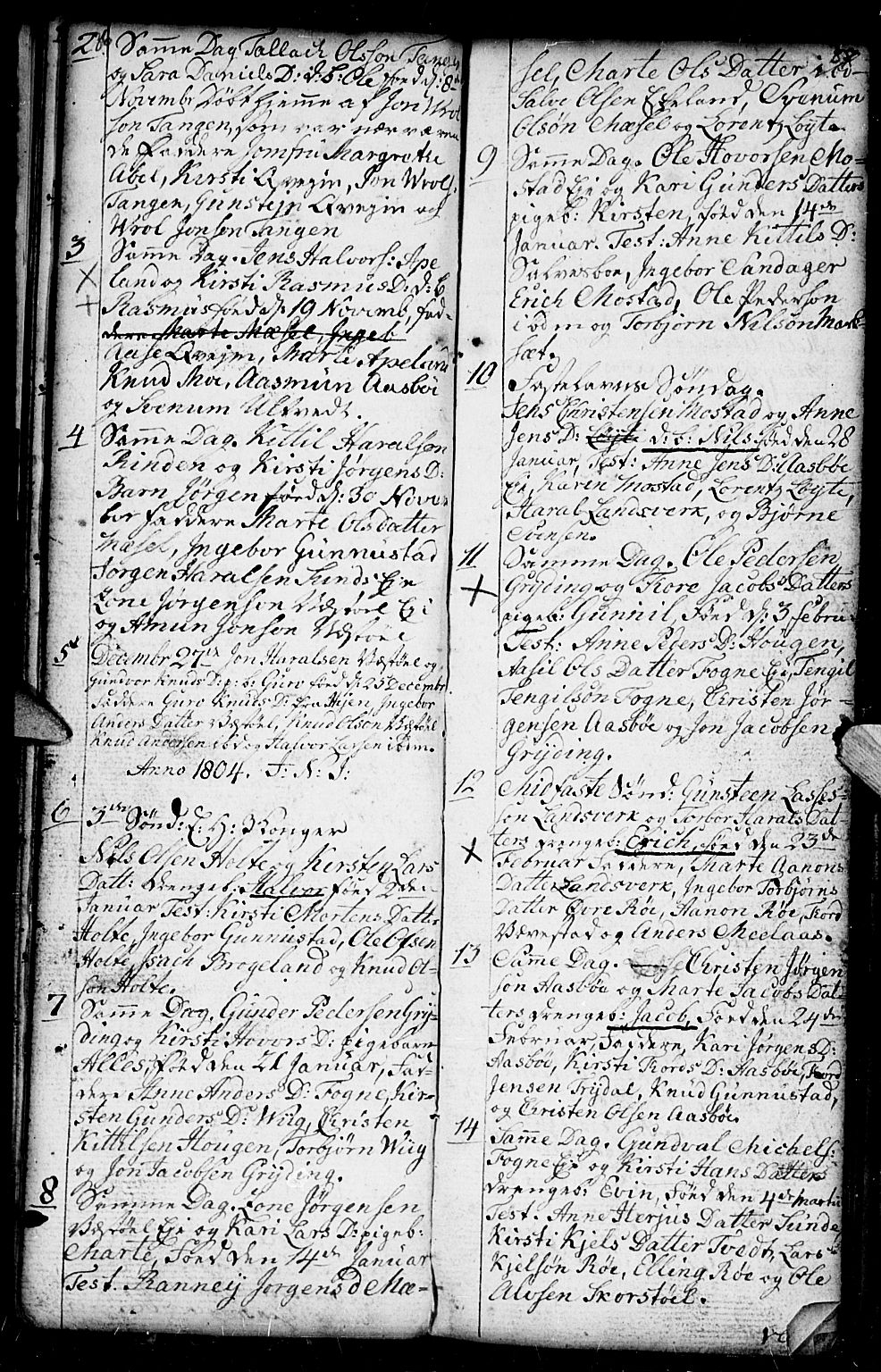 Gjerstad sokneprestkontor, SAK/1111-0014/F/Fb/Fba/L0001: Klokkerbok nr. B 1, 1797-1816, s. 36-37
