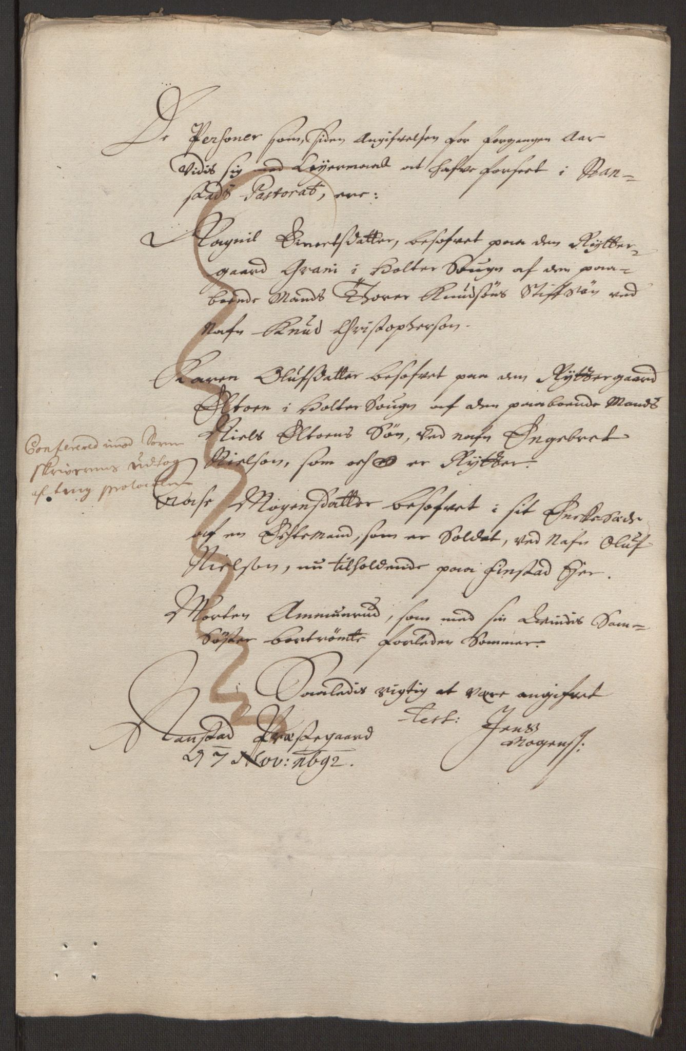 Rentekammeret inntil 1814, Reviderte regnskaper, Fogderegnskap, AV/RA-EA-4092/R12/L0704: Fogderegnskap Øvre Romerike, 1692, s. 62