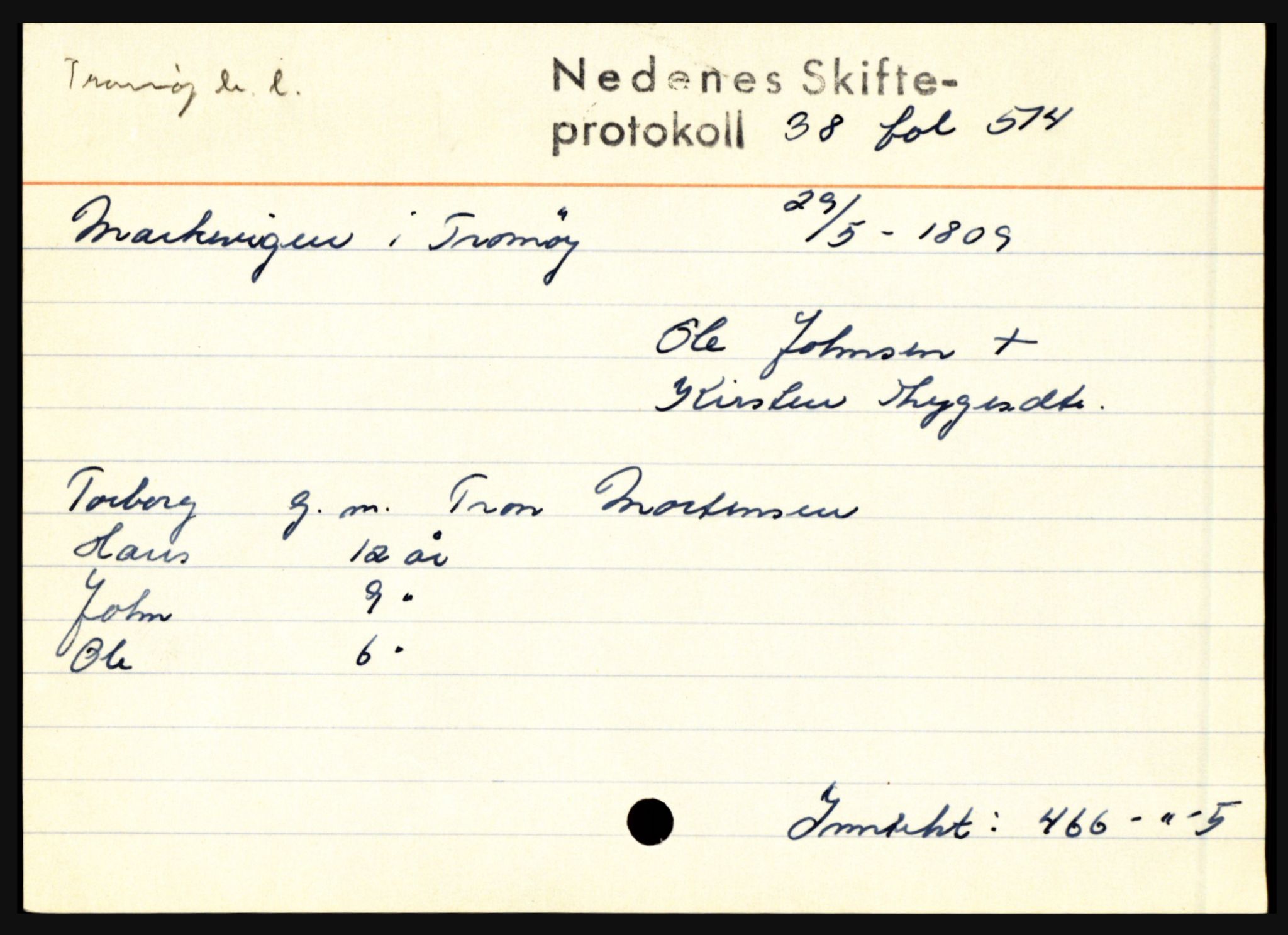 Nedenes sorenskriveri før 1824, AV/SAK-1221-0007/H, s. 19313