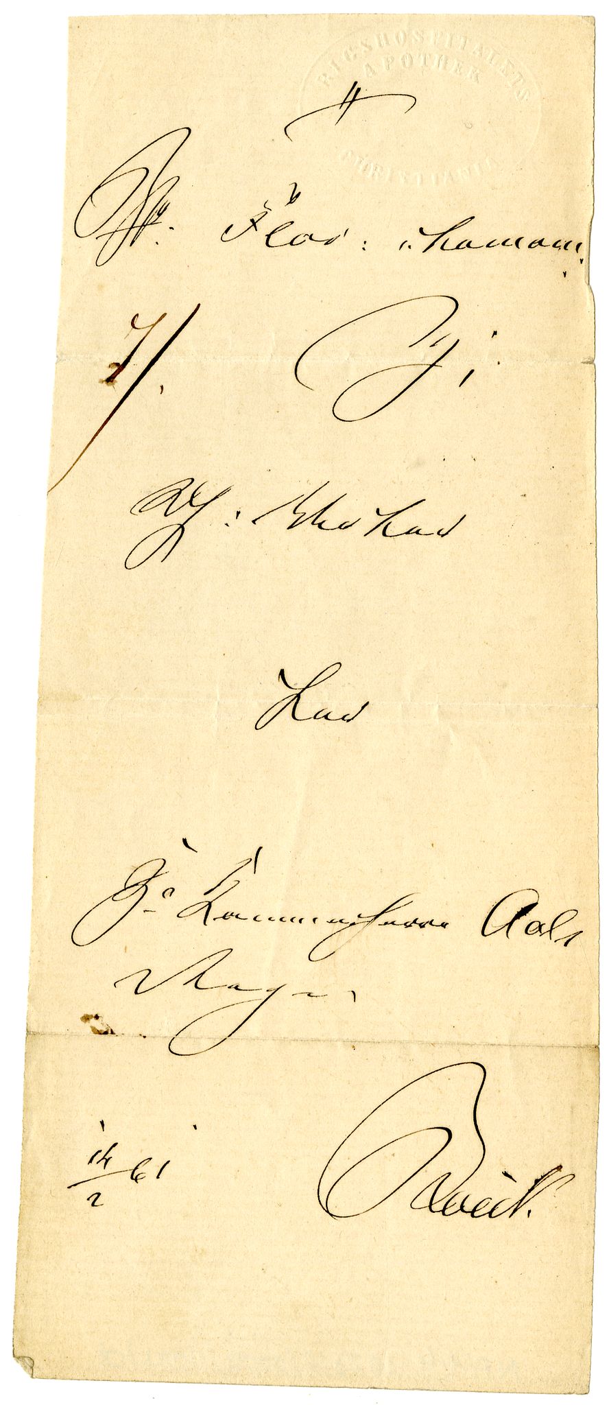 Diderik Maria Aalls brevsamling, NF/Ark-1023/F/L0002: D.M. Aalls brevsamling. B - C, 1799-1889, s. 86