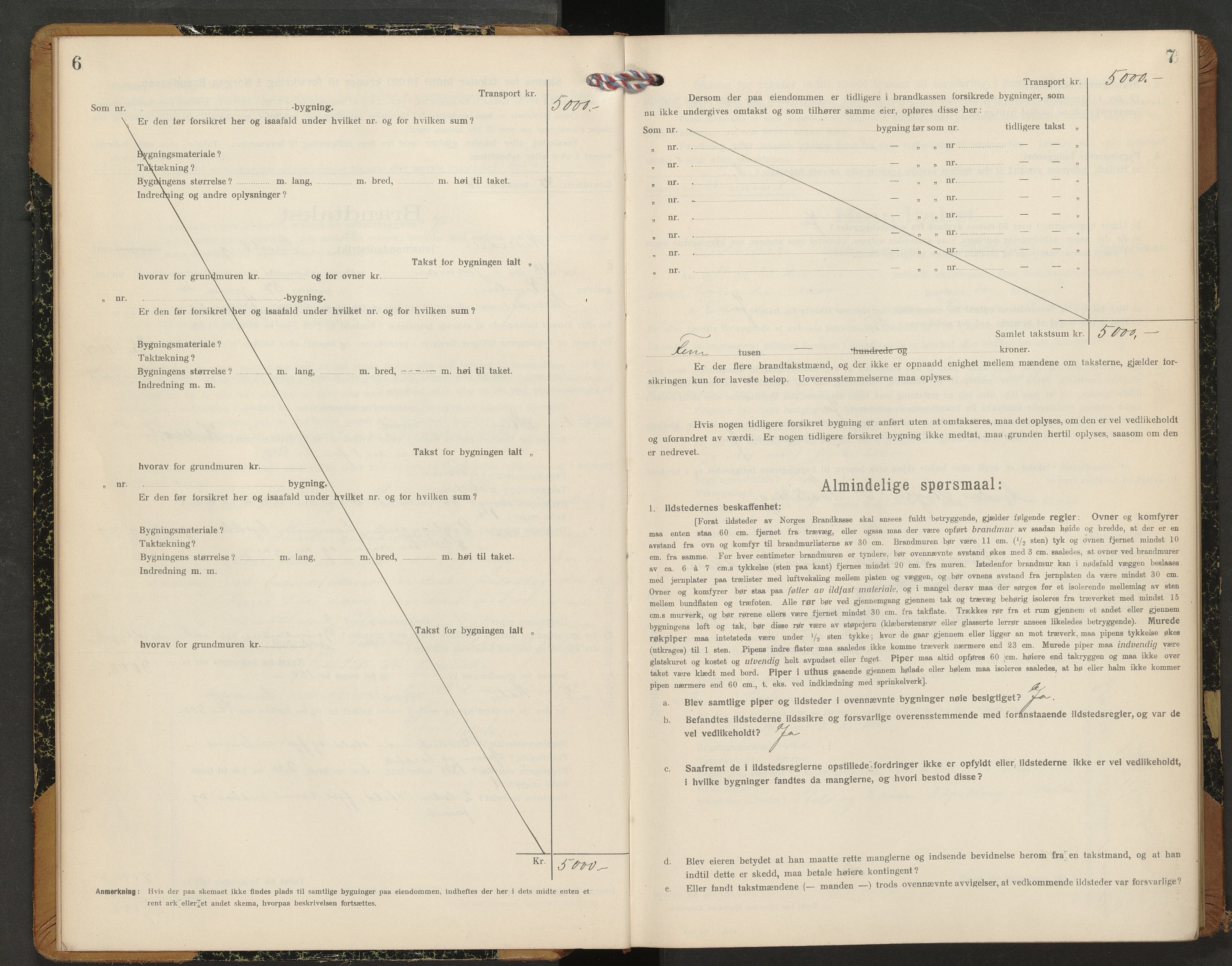 Nissedal lensmannskontor, AV/SAKO-A-565/Y/Yd/Ydb/L0003: Skjematakstprotokoll, 1917-1929