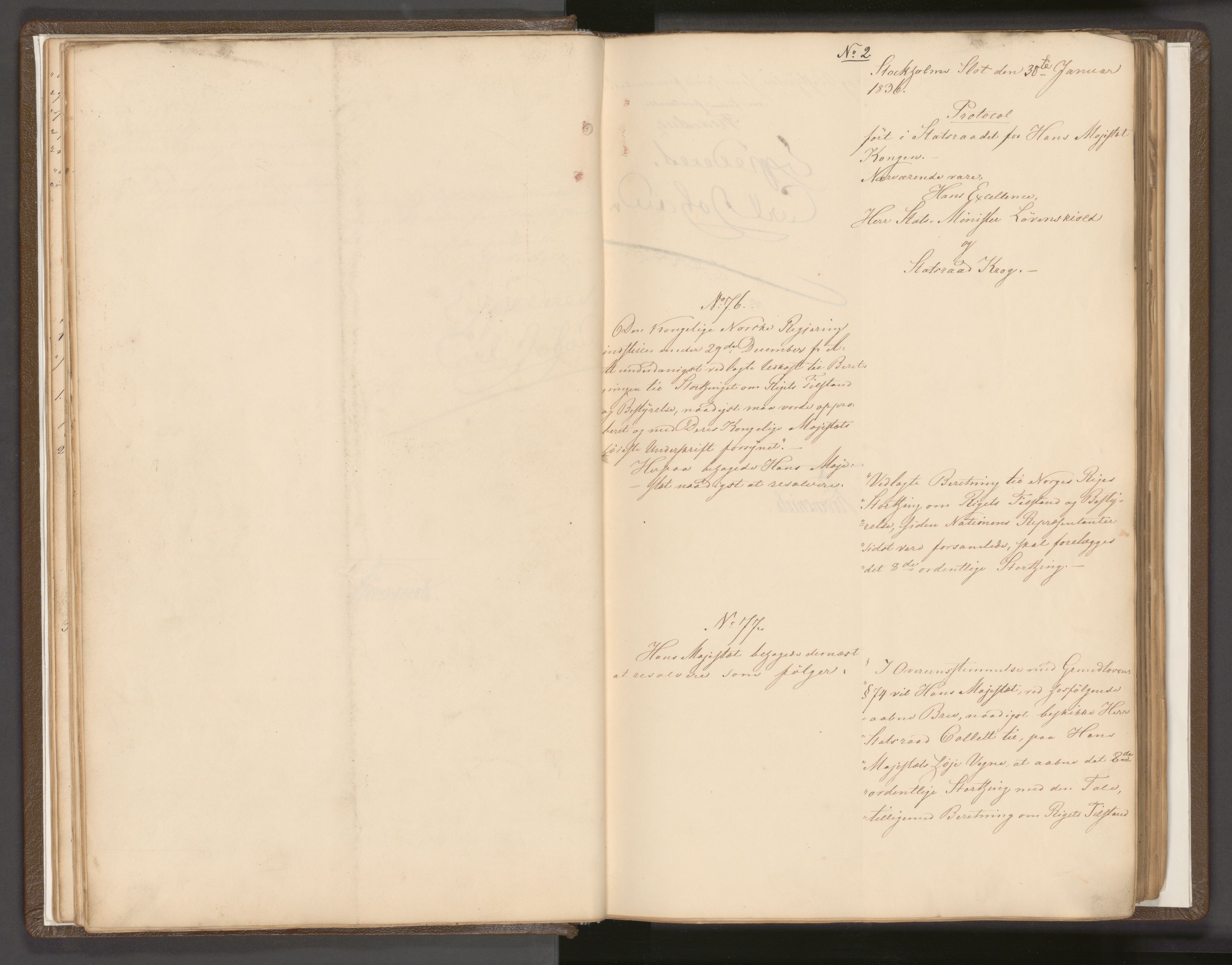 Statsrådssekretariatet, AV/RA-S-1001/A/Ab/L0042: Kgl. res. nr. 1-631, 1. halvår, 1836