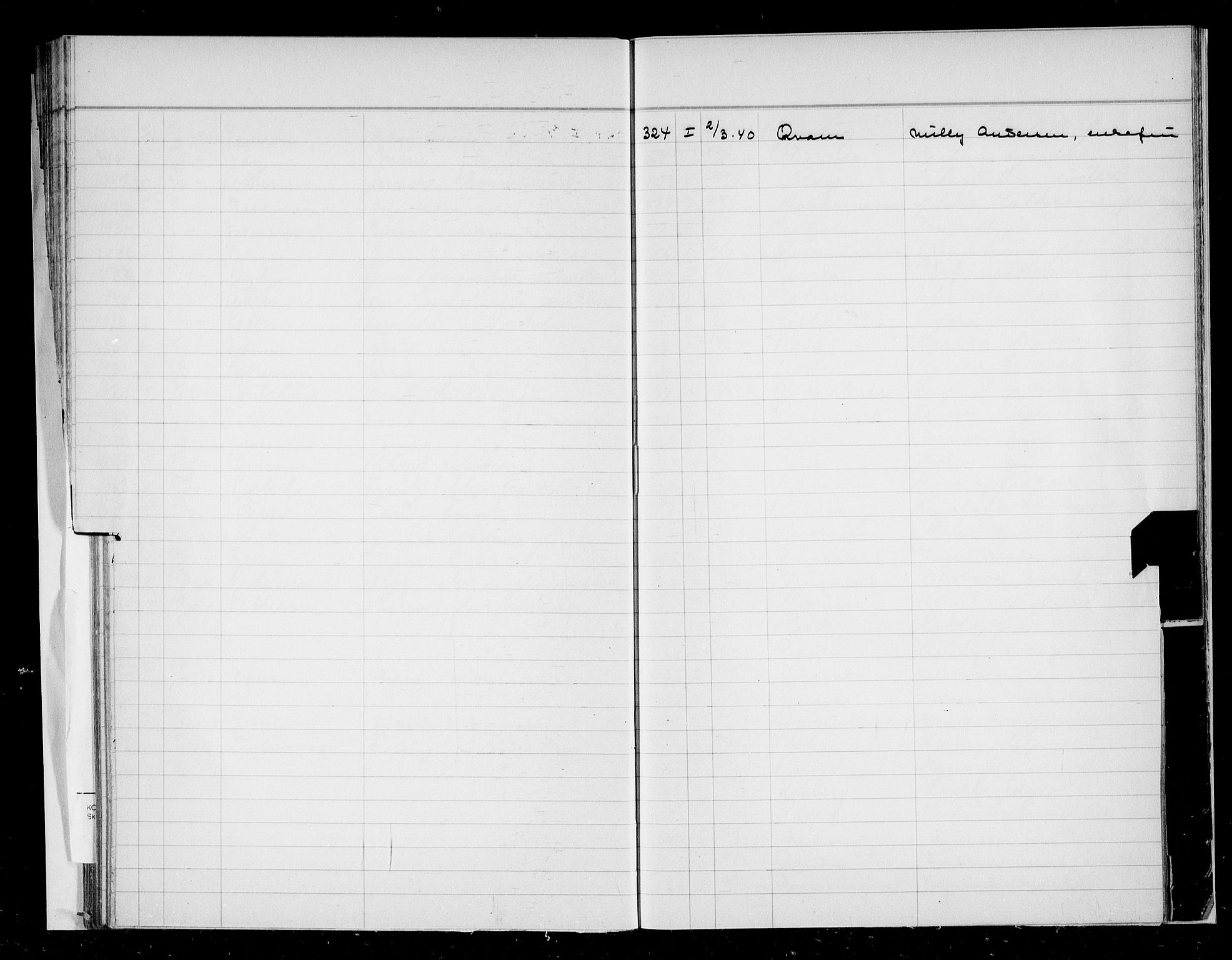 Oslo skifterett, SAO/A-10383/F/Fa/Faa/L0040: Register til dødsfallsprotokollene, 1940