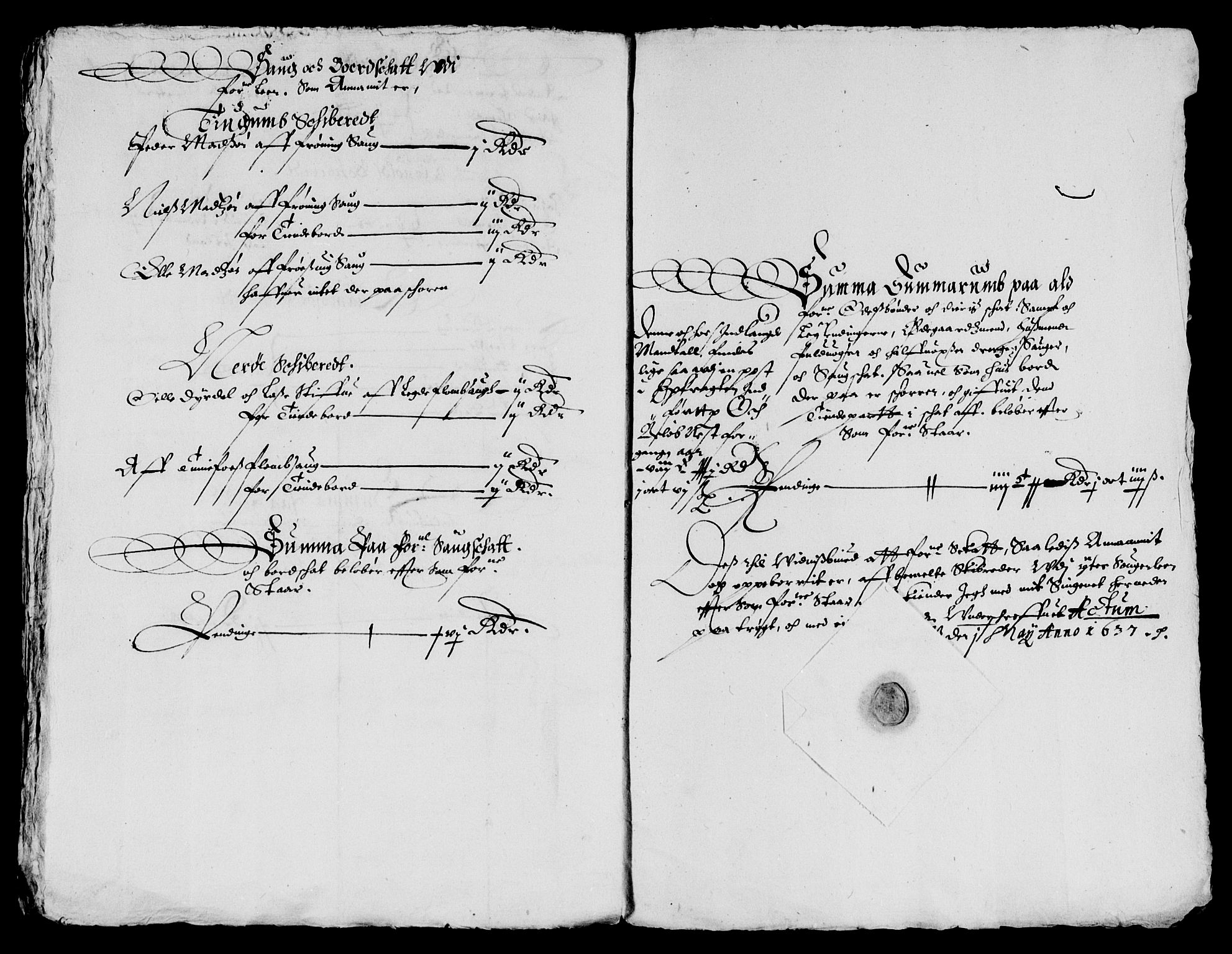 Rentekammeret inntil 1814, Reviderte regnskaper, Lensregnskaper, AV/RA-EA-5023/R/Rb/Rbt/L0074: Bergenhus len, 1636-1637