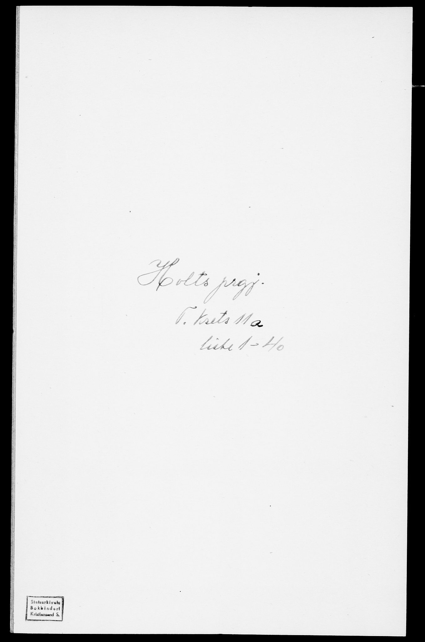 SAK, Folketelling 1875 for 0914L Holt prestegjeld, Holt sokn, 1875, s. 1403