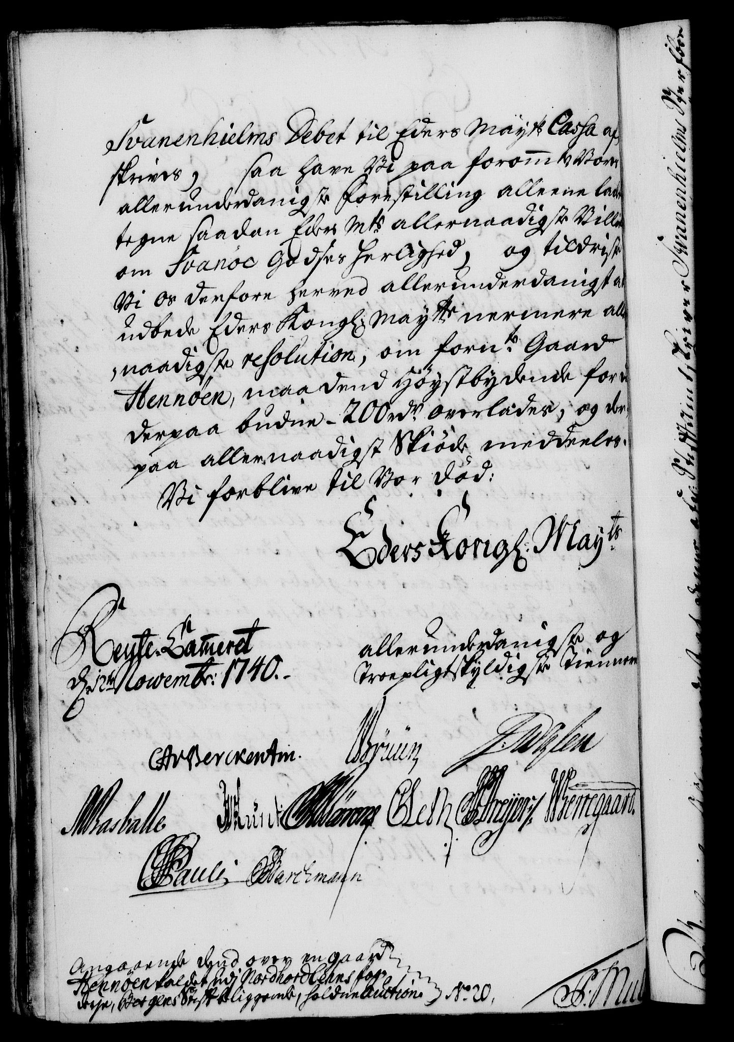 Rentekammeret, Kammerkanselliet, RA/EA-3111/G/Gf/Gfa/L0023: Norsk relasjons- og resolusjonsprotokoll (merket RK 52.23), 1740, s. 768
