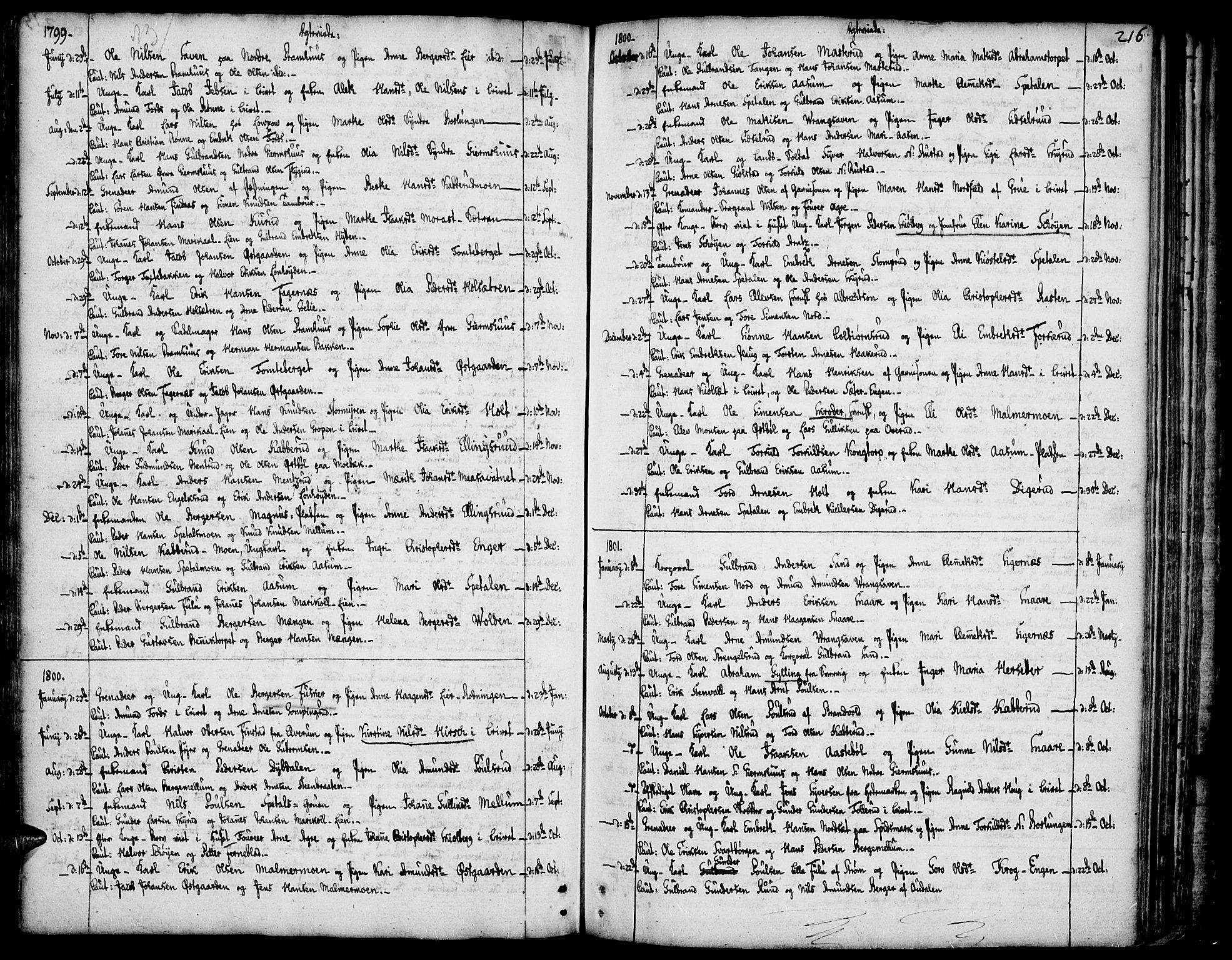 Vinger prestekontor, AV/SAH-PREST-024/H/Ha/Haa/L0005: Ministerialbok nr. 5, 1772-1813, s. 216