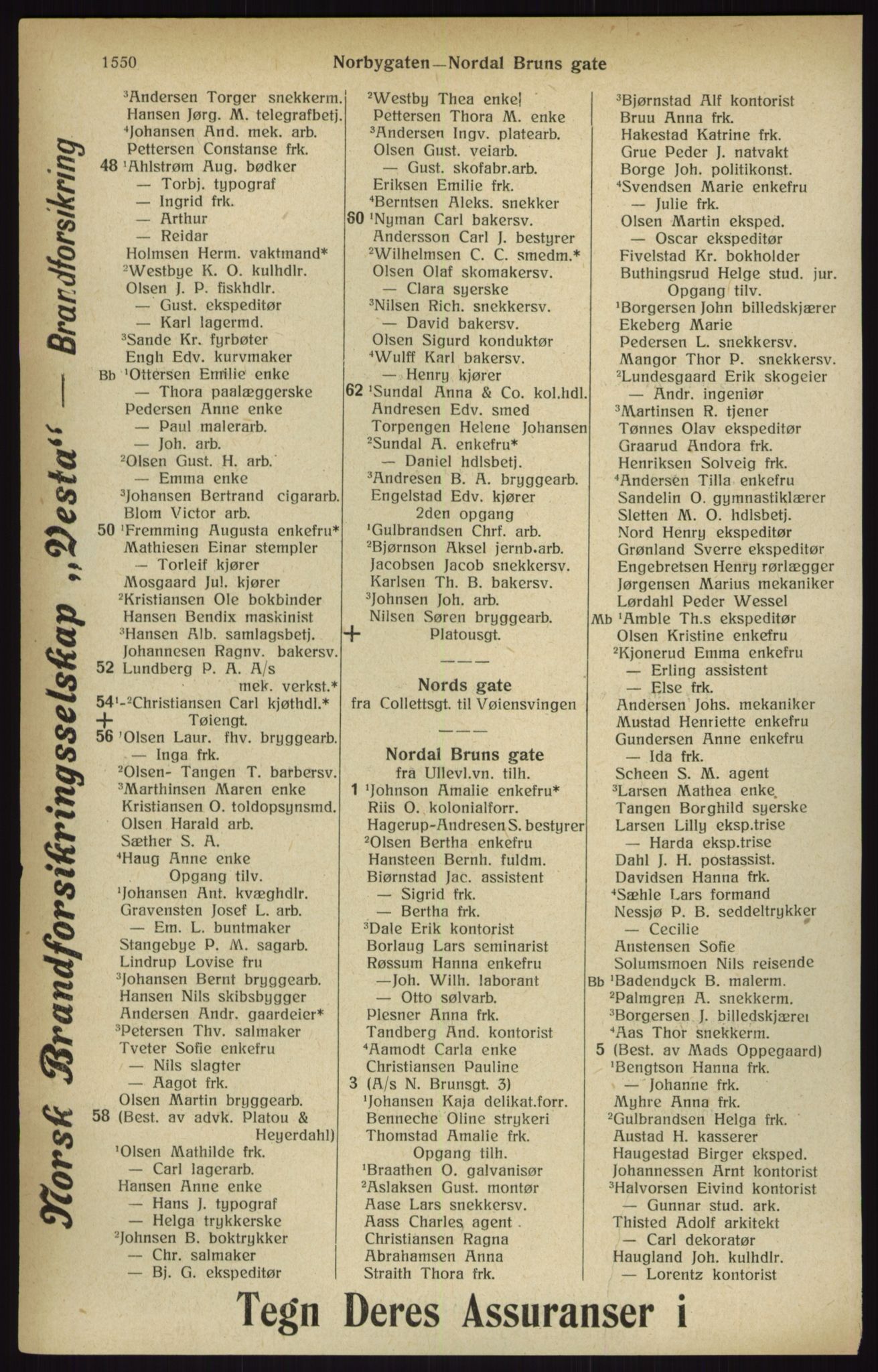 Kristiania/Oslo adressebok, PUBL/-, 1916, s. 1550