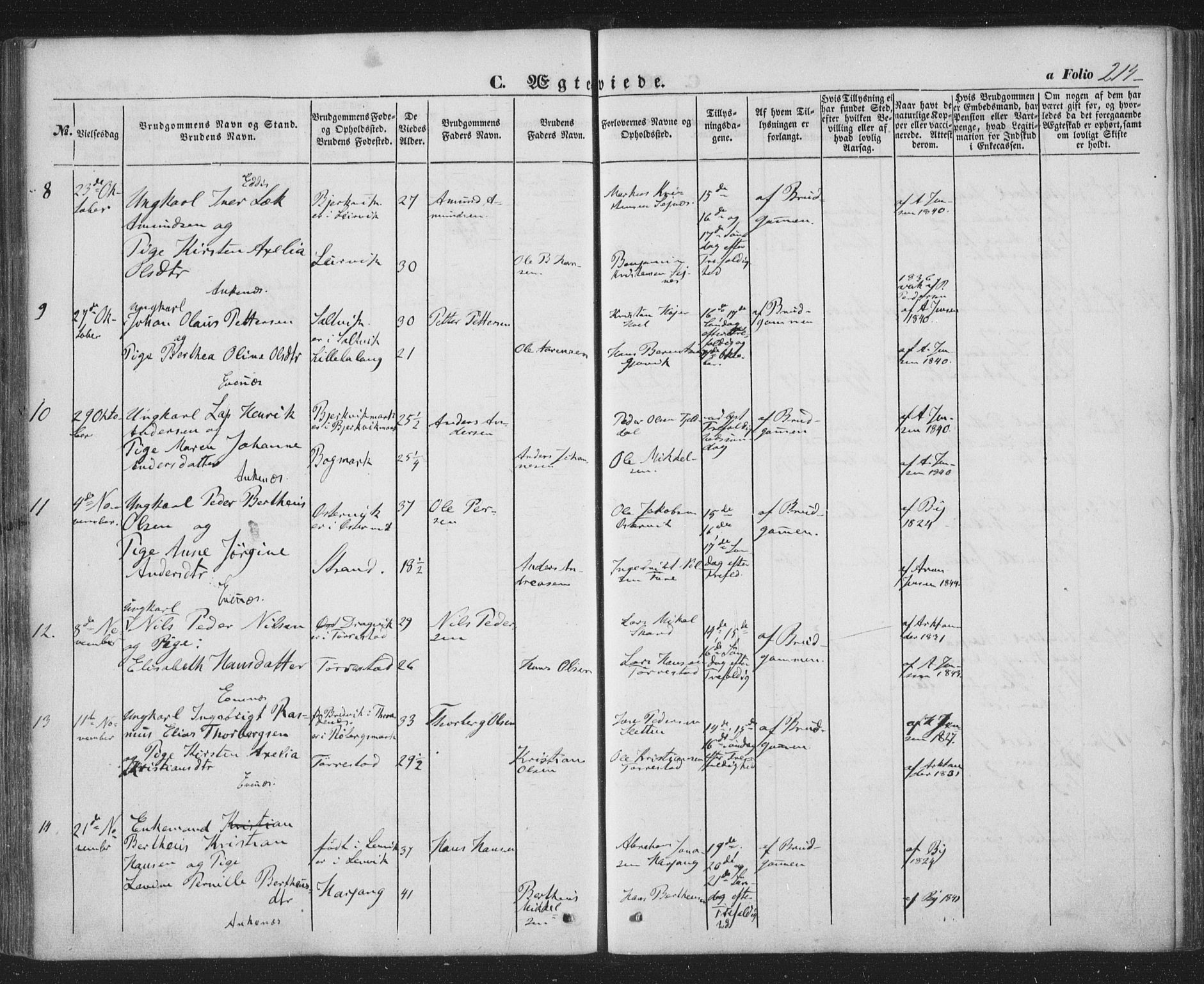 Ministerialprotokoller, klokkerbøker og fødselsregistre - Nordland, SAT/A-1459/863/L0895: Ministerialbok nr. 863A07, 1851-1860, s. 214