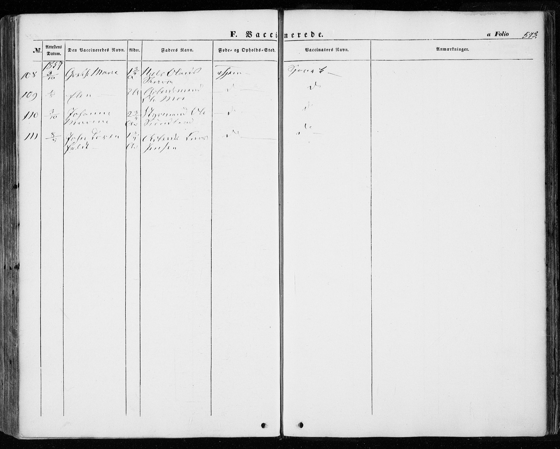 Ministerialprotokoller, klokkerbøker og fødselsregistre - Sør-Trøndelag, AV/SAT-A-1456/601/L0051: Ministerialbok nr. 601A19, 1848-1857, s. 573
