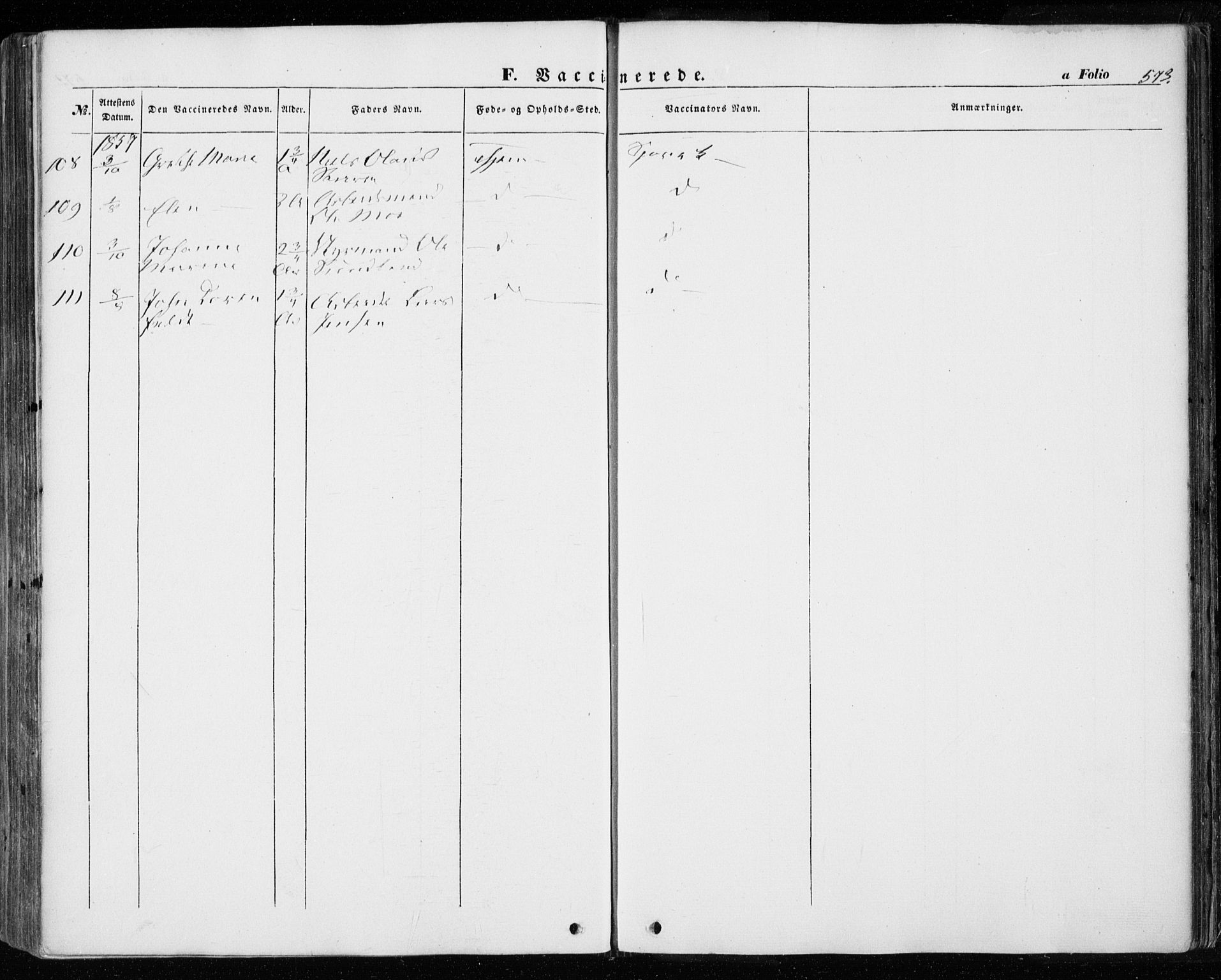 Ministerialprotokoller, klokkerbøker og fødselsregistre - Sør-Trøndelag, SAT/A-1456/601/L0051: Ministerialbok nr. 601A19, 1848-1857, s. 573