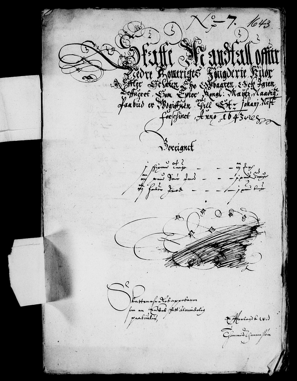 Rentekammeret inntil 1814, Reviderte regnskaper, Lensregnskaper, AV/RA-EA-5023/R/Rb/Rba/L0172: Akershus len, 1643