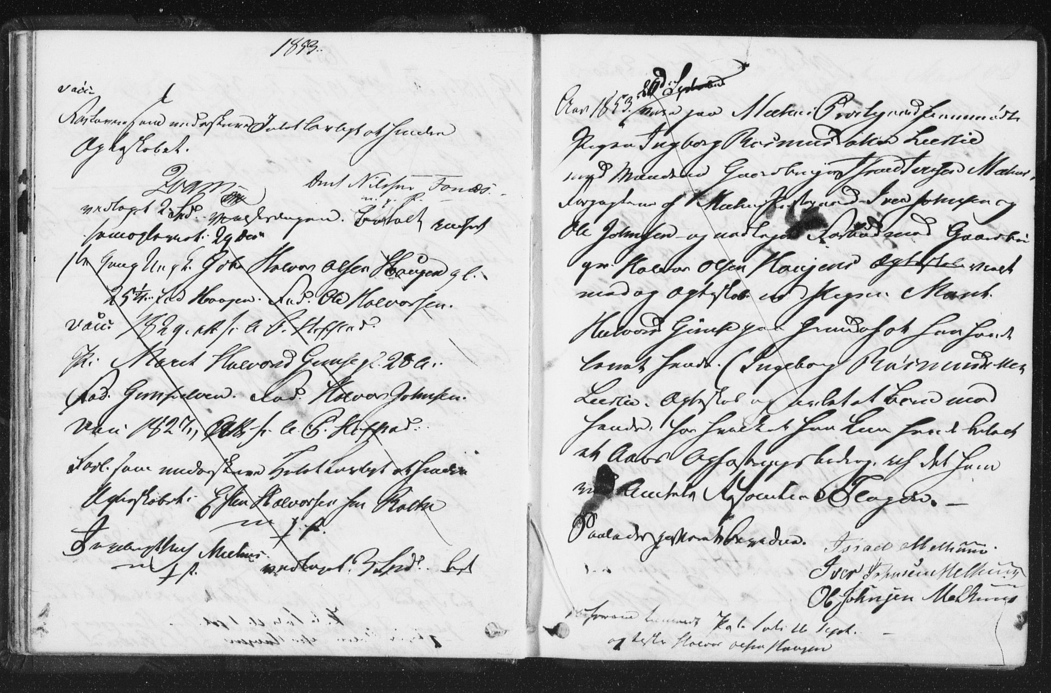Melhus sokneprestkontor, AV/SAT-A-1141/1/I/I1/I1f/L0009: Lysningsprotokoll nr. 691.I.1F9, 1850-1866