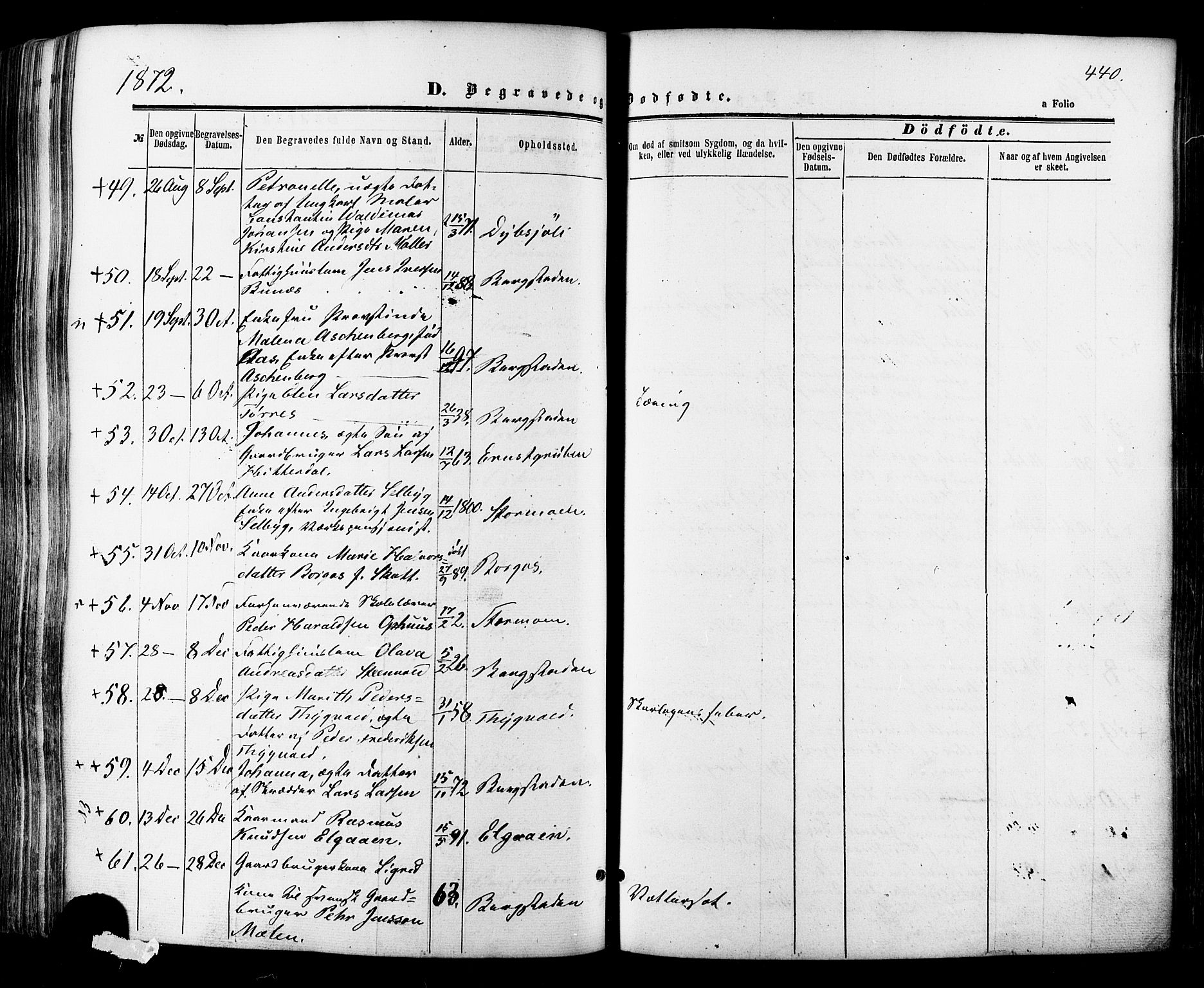 Ministerialprotokoller, klokkerbøker og fødselsregistre - Sør-Trøndelag, SAT/A-1456/681/L0932: Ministerialbok nr. 681A10, 1860-1878, s. 440