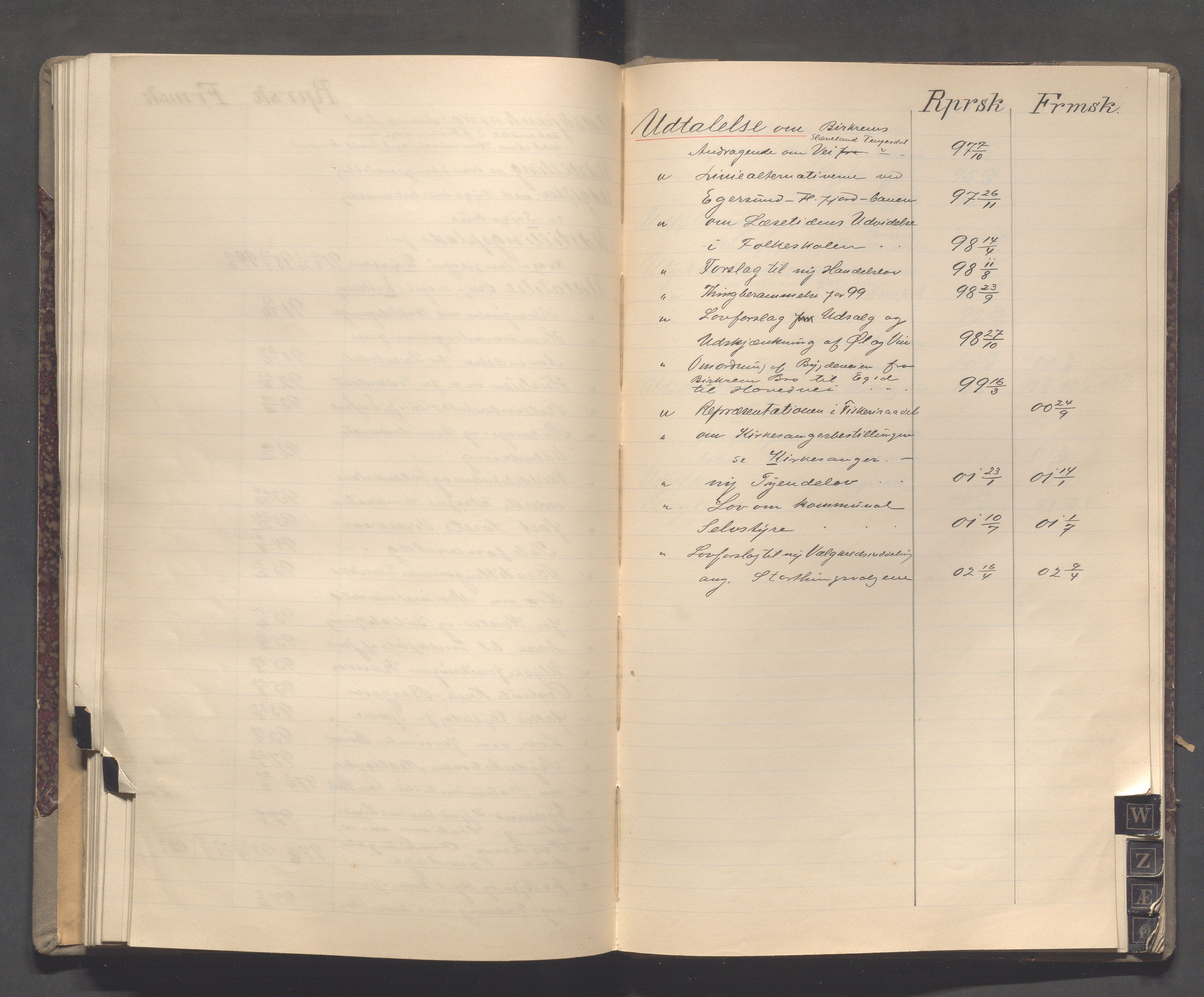 Egersund kommune (Ladested) - Formannskapet, IKAR/K-100502/C/Cb/L0001: Saksregister, 1880-1903, s. 112