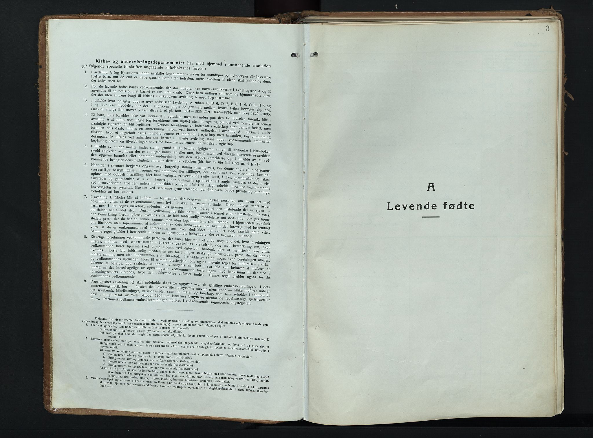 Alvdal prestekontor, AV/SAH-PREST-060/H/Ha/Haa/L0006: Ministerialbok nr. 6, 1920-1937, s. 3