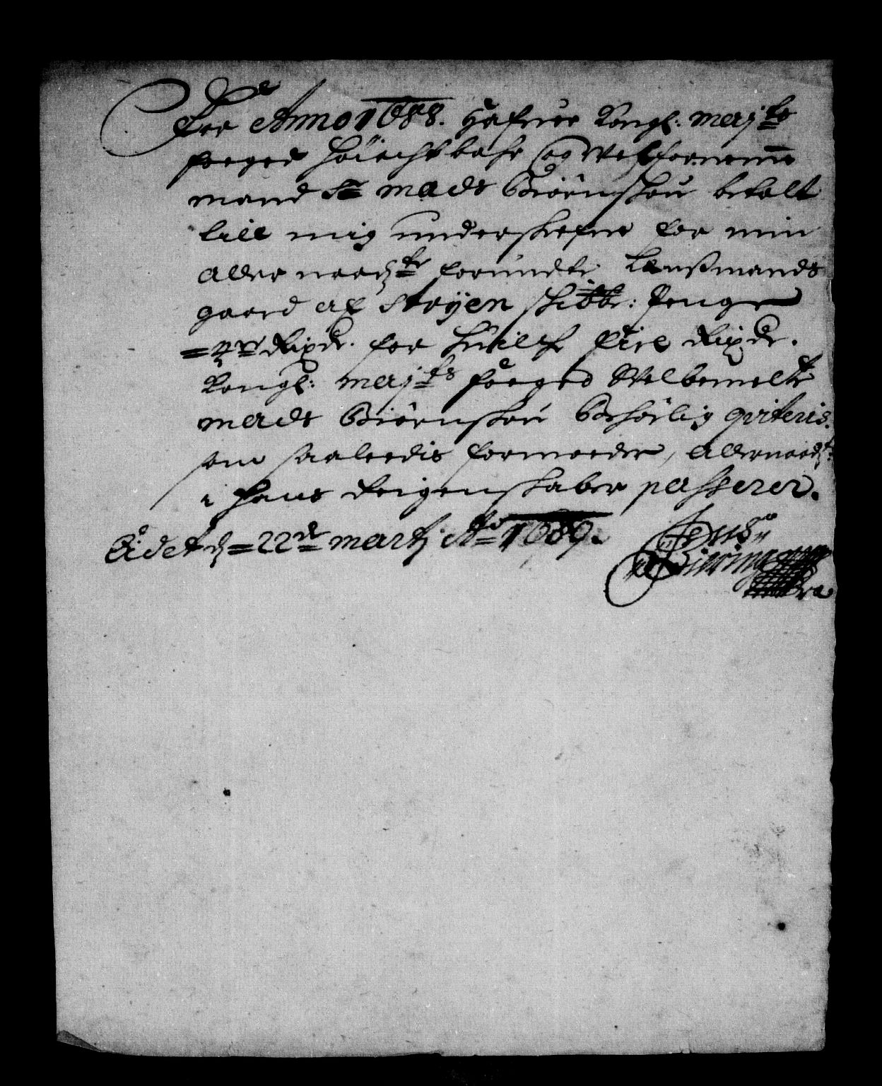 Rentekammeret inntil 1814, Reviderte regnskaper, Stiftamtstueregnskaper, Bergen stiftamt, AV/RA-EA-6043/R/Rc/L0087: Bergen stiftamt, 1688