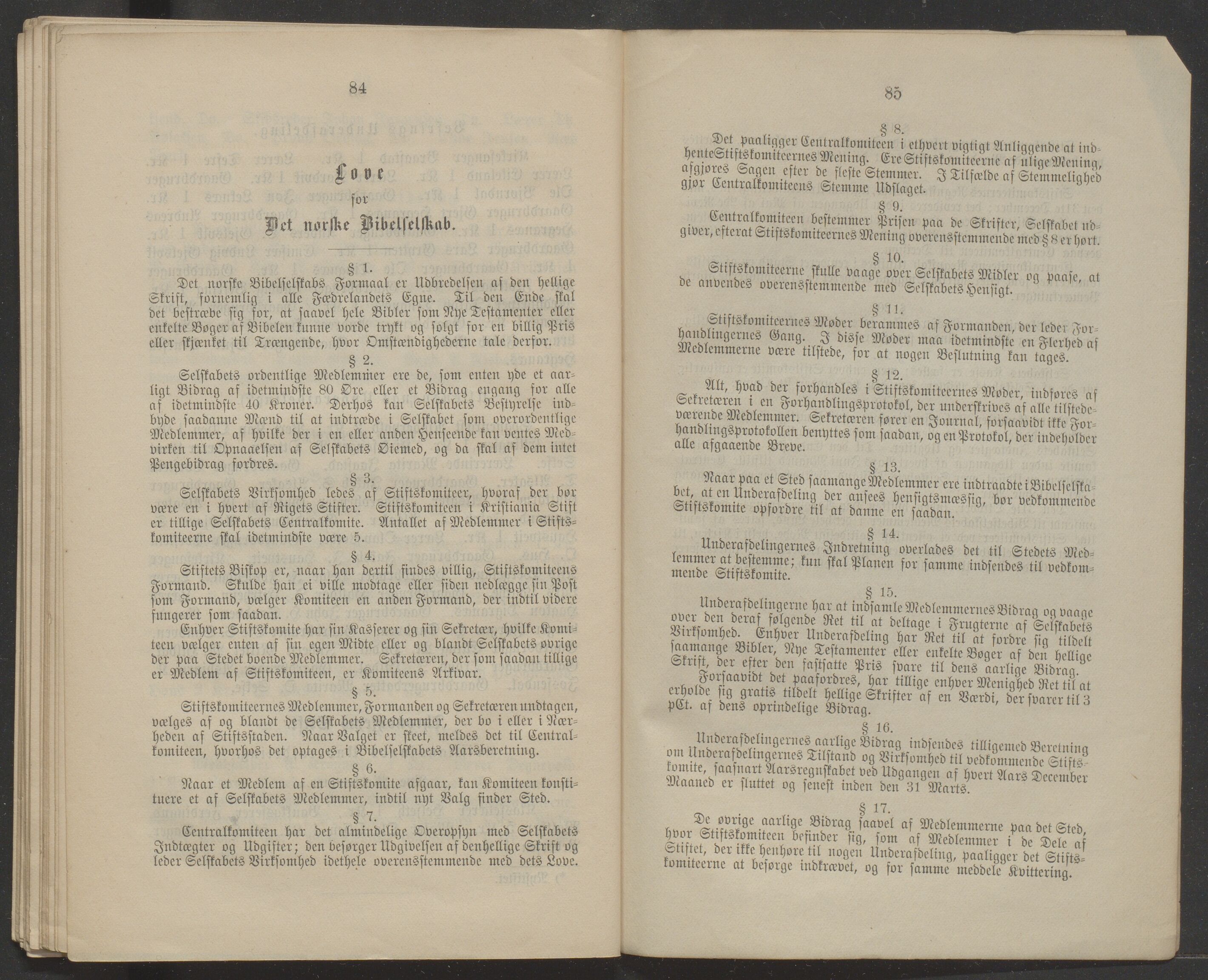 Det Norske Bibelselskap, VID/MDA-A-1528/X/L0002/0010/0002: Årsberetninger / Årsberetning 71, 72 og 73, 1887, s. 84-85