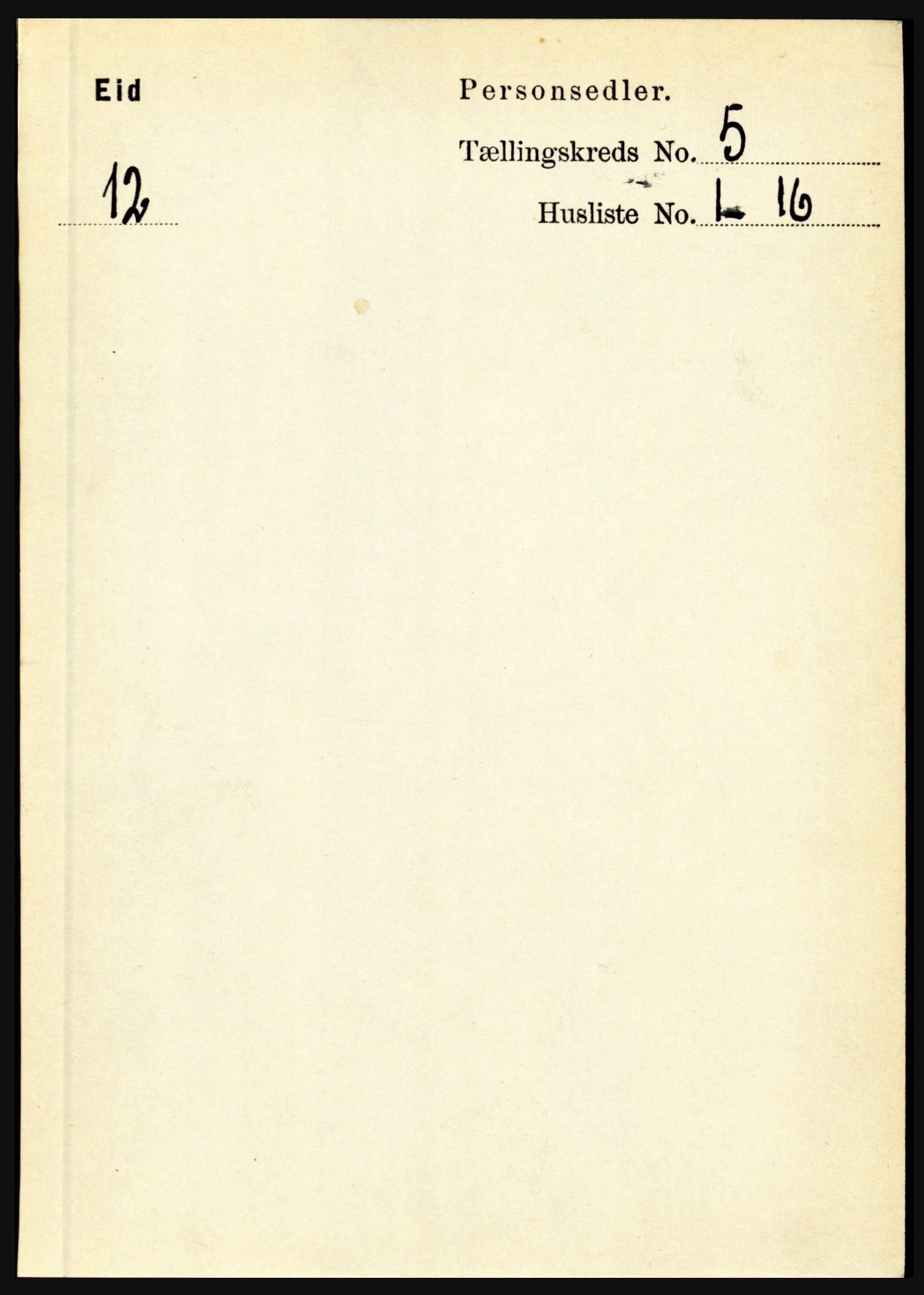 RA, Folketelling 1891 for 1443 Eid herred, 1891, s. 1146