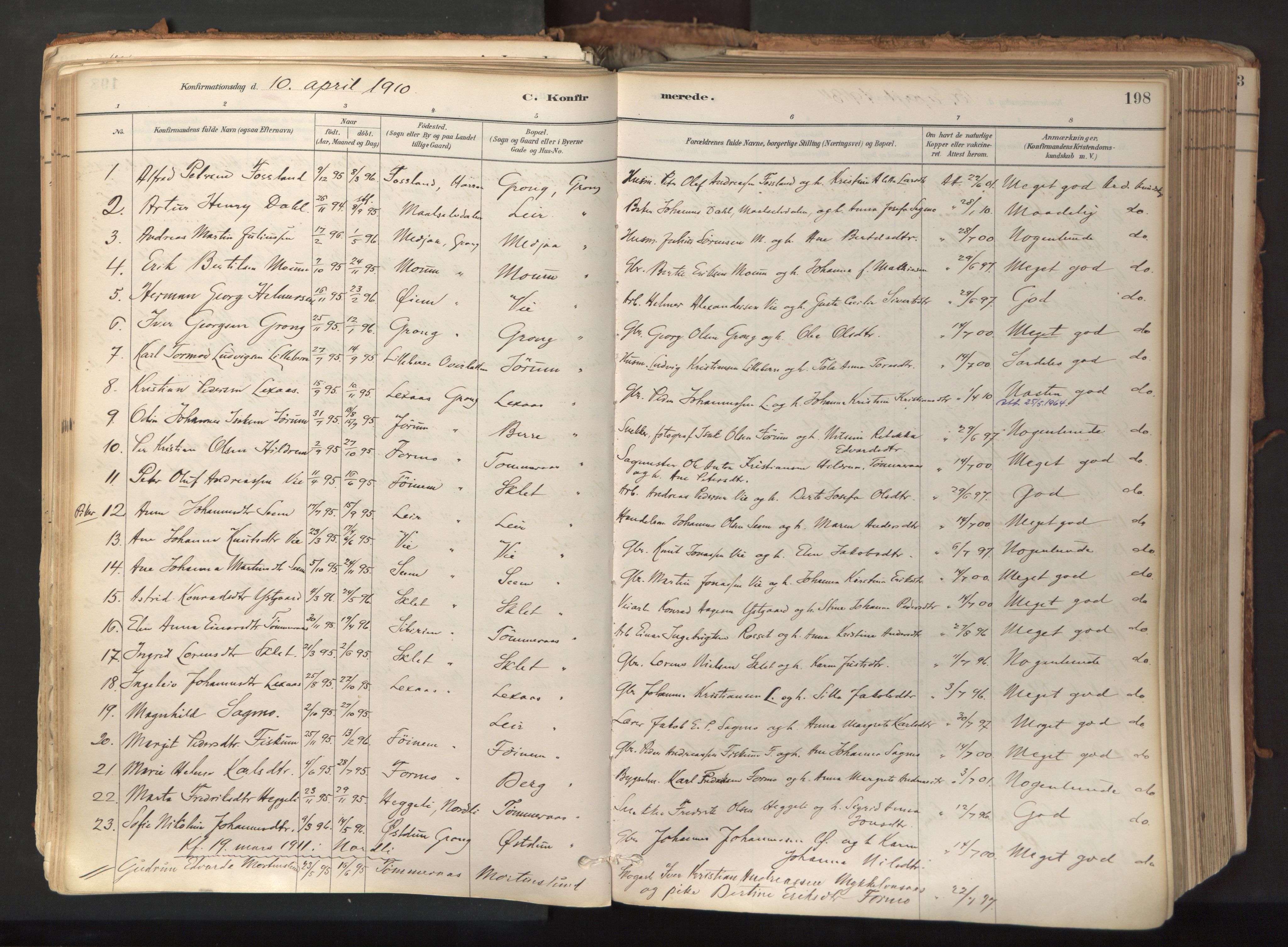 Ministerialprotokoller, klokkerbøker og fødselsregistre - Nord-Trøndelag, AV/SAT-A-1458/758/L0519: Ministerialbok nr. 758A04, 1880-1926, s. 198