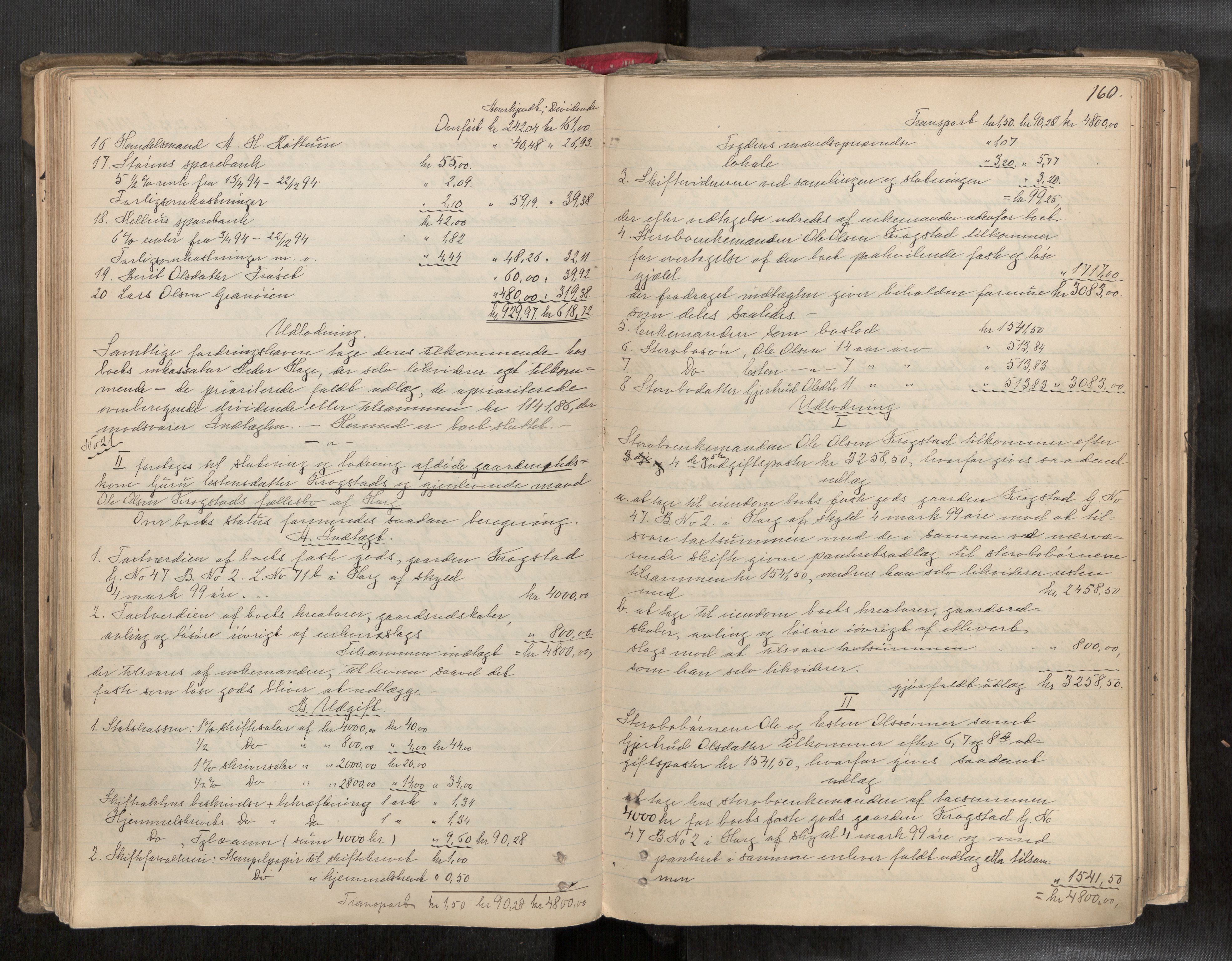 Gauldal sorenskriveri, AV/SAT-A-0014/1/3/3A/L0015: Skifteslutningsprotokoll  2, 1889-1902, s. 160