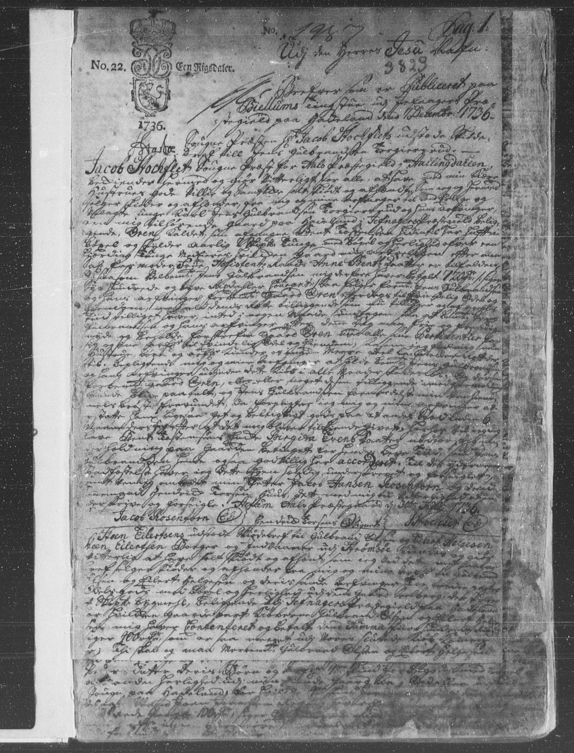 Hadeland, Land og Valdres sorenskriveri, SAH/TING-028/H/Hb/L0006: Pantebok nr. 6, 1736-1748, s. 0-1