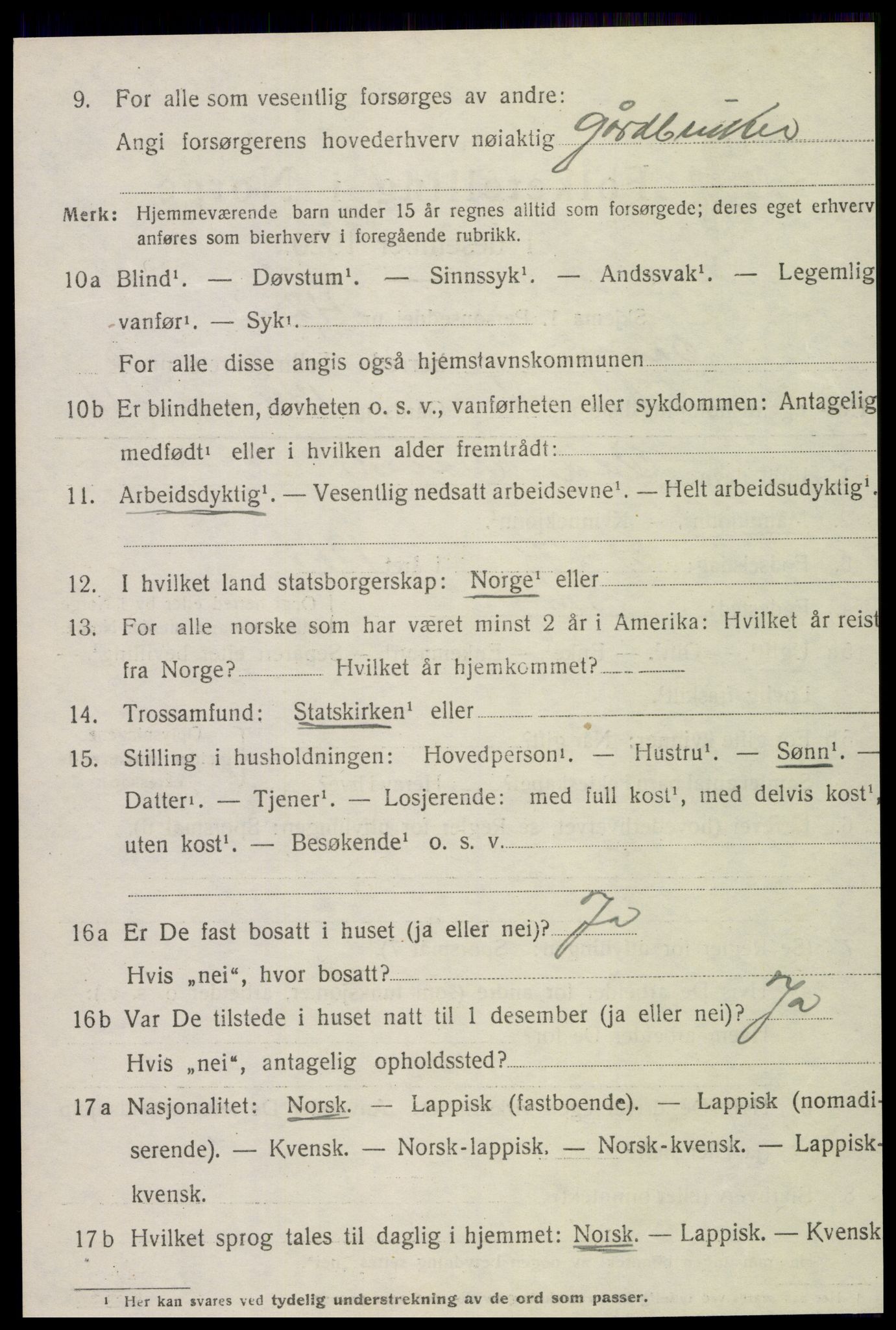 SAT, Folketelling 1920 for 1719 Skogn herred, 1920, s. 7488