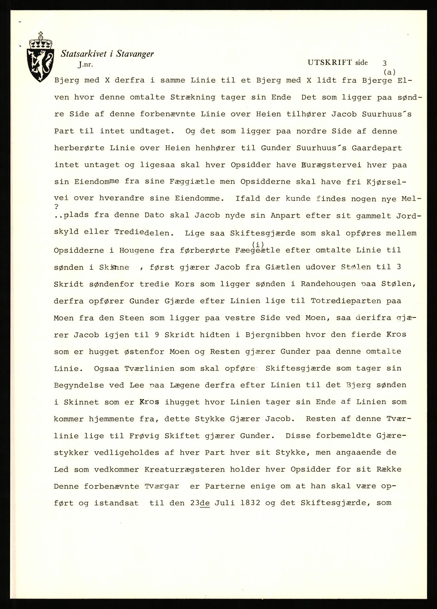 Statsarkivet i Stavanger, AV/SAST-A-101971/03/Y/Yj/L0085: Avskrifter sortert etter gårdsnavn: Sørhus - Tastad øvre, 1750-1930, s. 27
