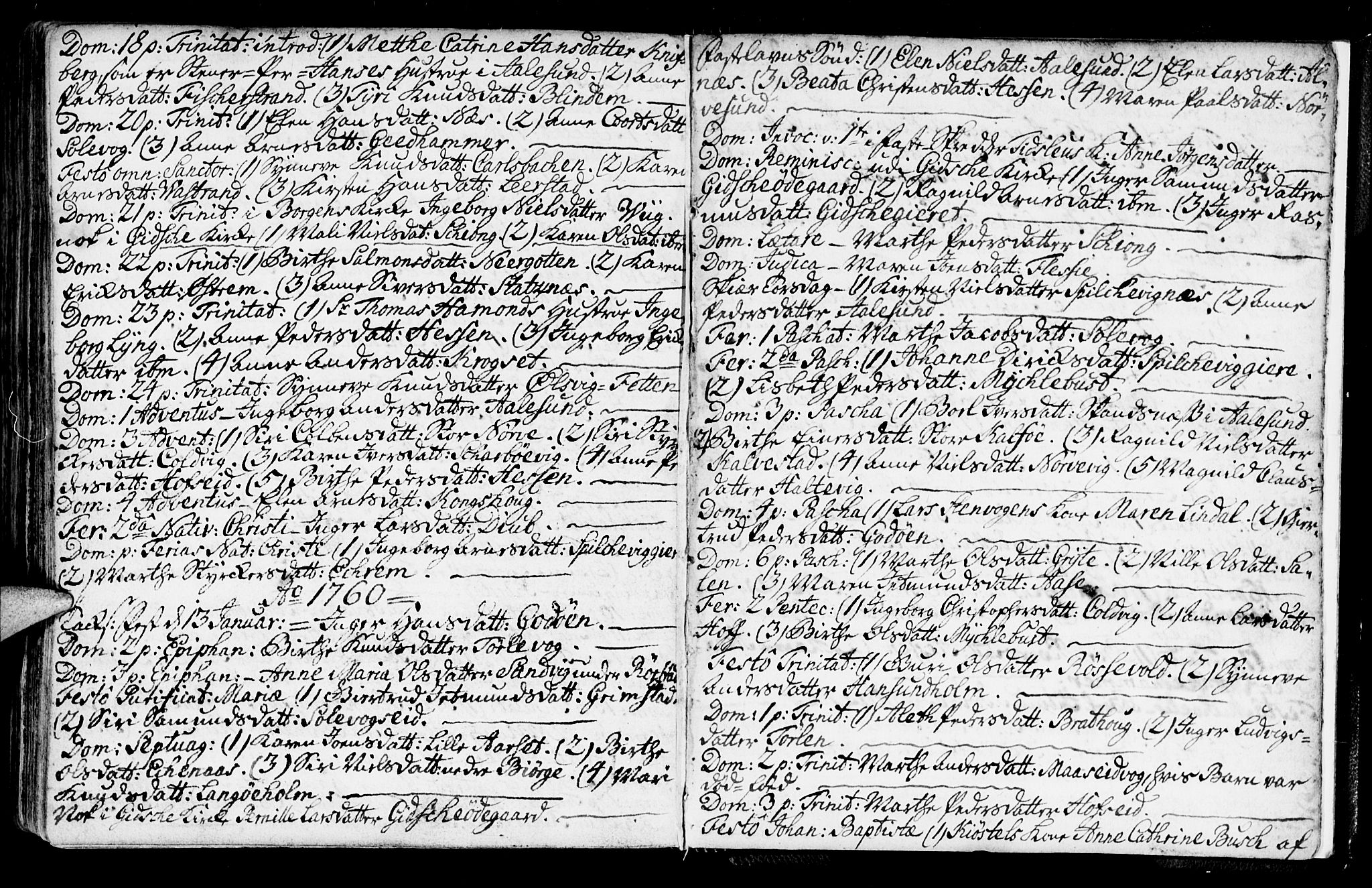 Ministerialprotokoller, klokkerbøker og fødselsregistre - Møre og Romsdal, AV/SAT-A-1454/528/L0391: Ministerialbok nr. 528A02, 1739-1761