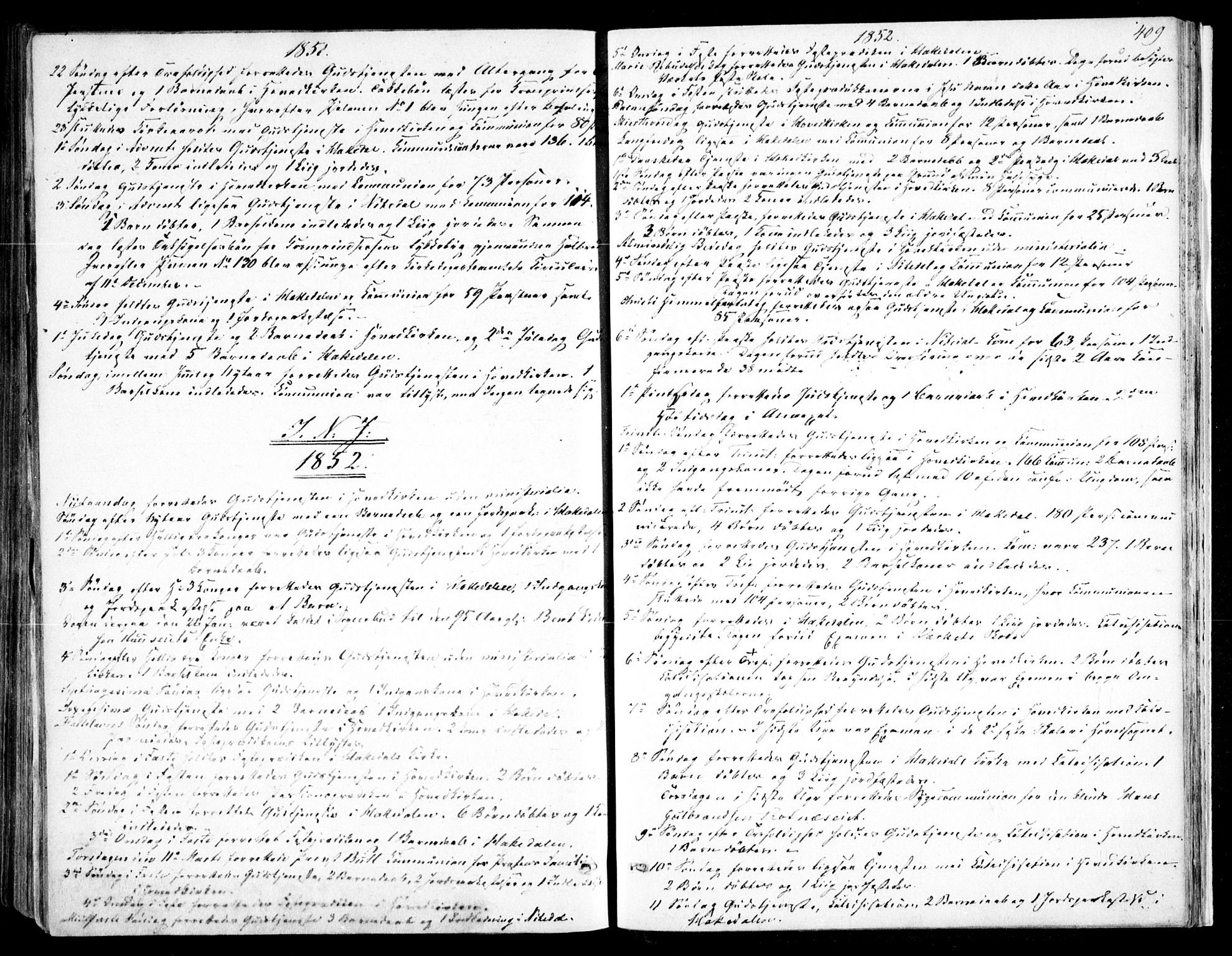 Nittedal prestekontor Kirkebøker, SAO/A-10365a/F/Fa/L0005: Ministerialbok nr. I 5, 1850-1862, s. 409