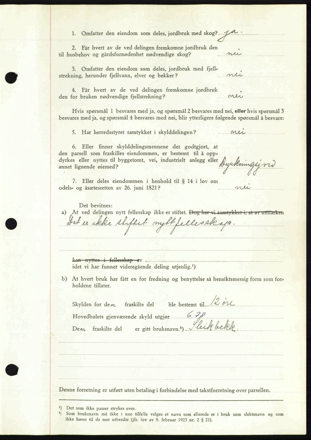 Nedenes sorenskriveri, AV/SAK-1221-0006/G/Gb/Gba/L0057: Pantebok nr. A9, 1947-1947, Dagboknr: 1240/1947