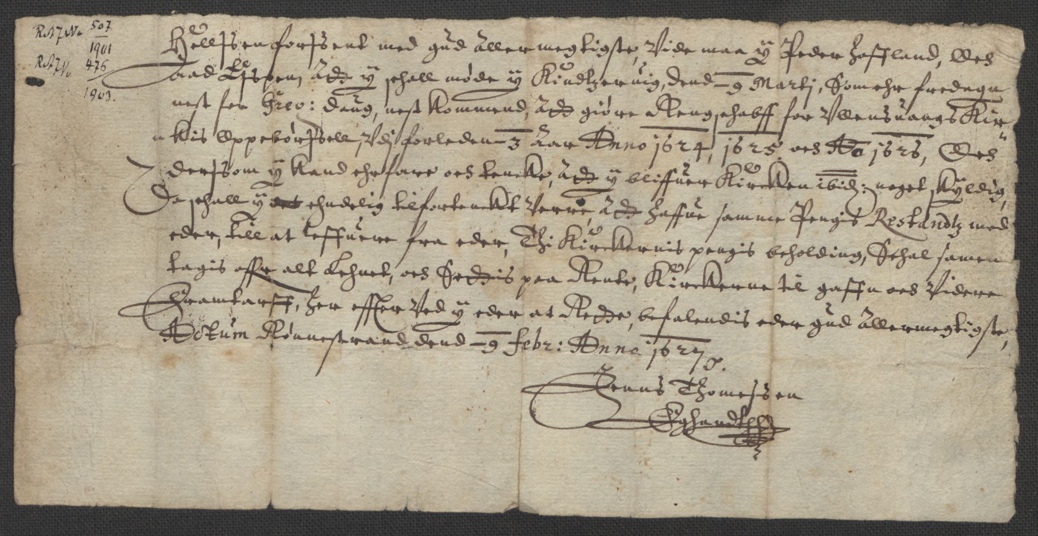 Riksarkivets diplomsamling, RA/EA-5965/F15/L0037: Prestearkiv - Hordaland, 1577-1733, s. 25