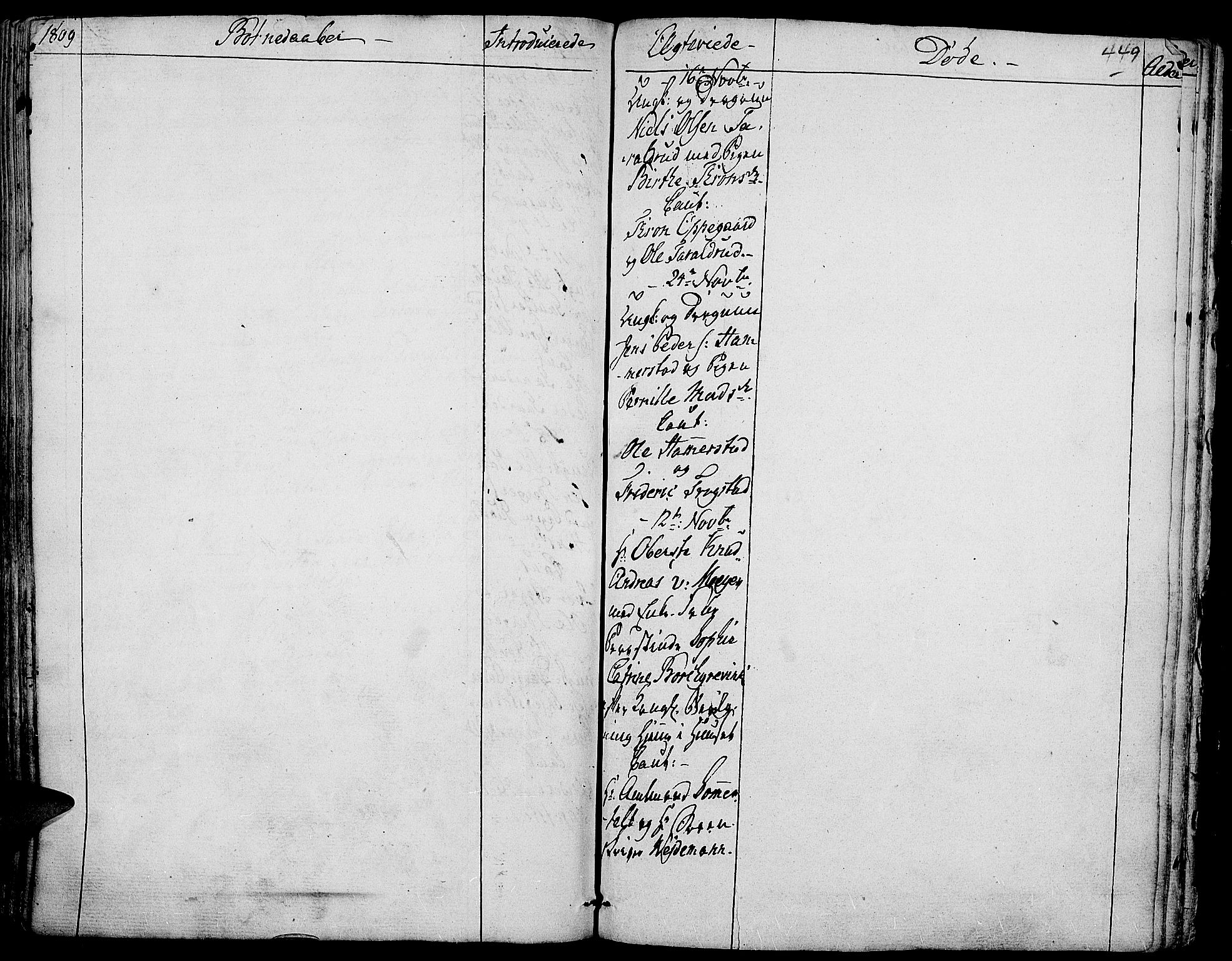 Toten prestekontor, AV/SAH-PREST-102/H/Ha/Haa/L0007: Ministerialbok nr. 7, 1794-1809, s. 449