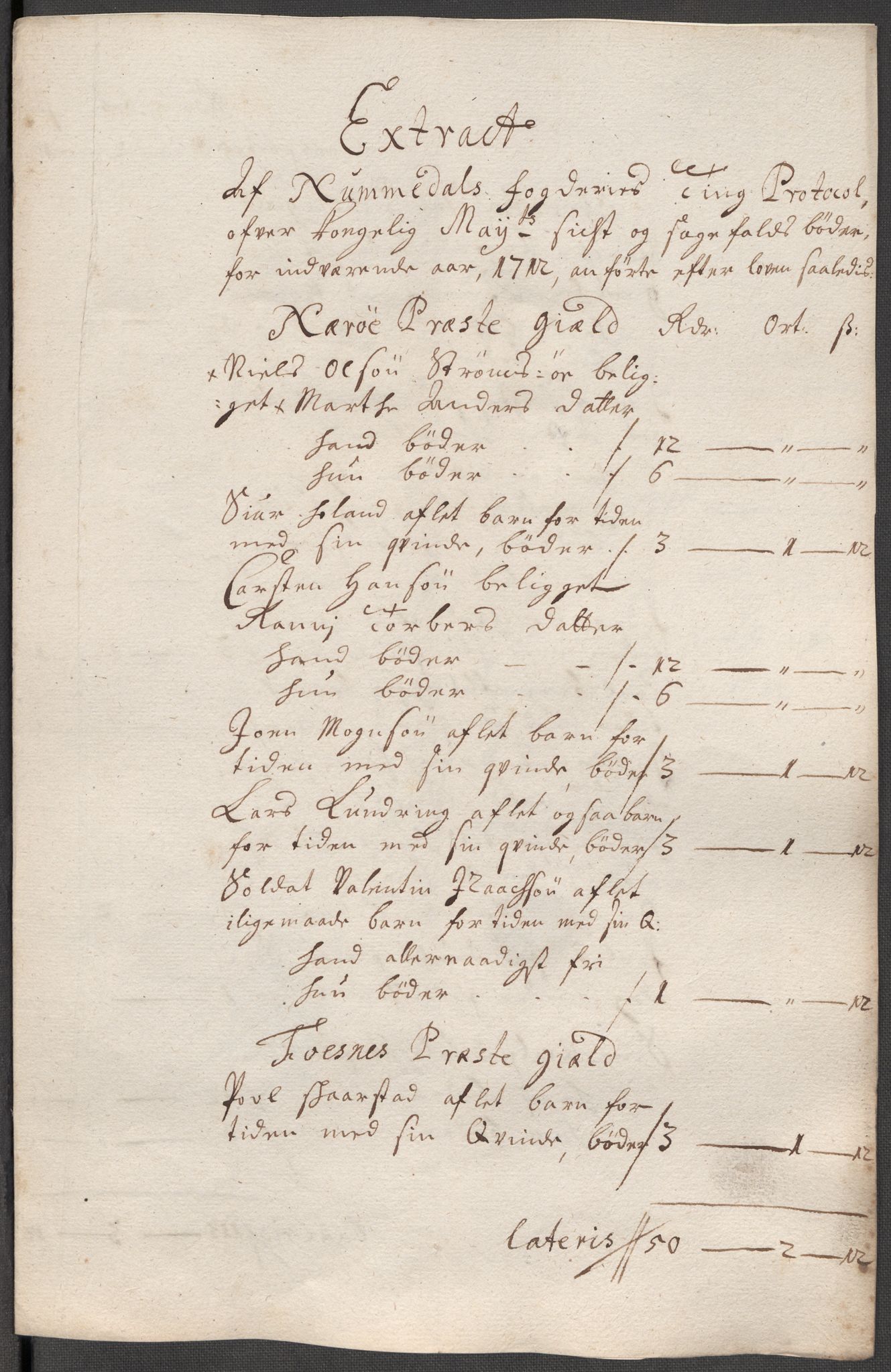 Rentekammeret inntil 1814, Reviderte regnskaper, Fogderegnskap, AV/RA-EA-4092/R64/L4433: Fogderegnskap Namdal, 1712, s. 173