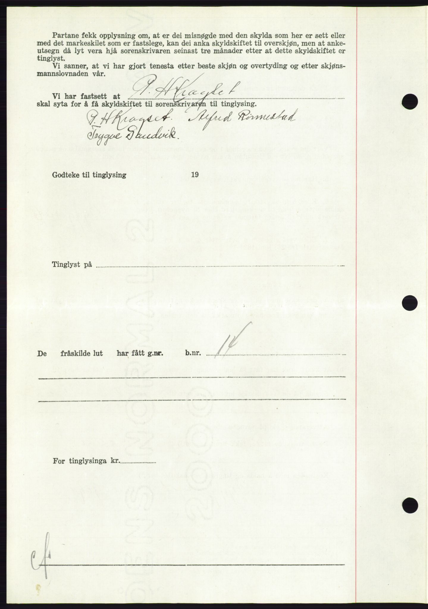 Søre Sunnmøre sorenskriveri, AV/SAT-A-4122/1/2/2C/L0102: Pantebok nr. 28A, 1955-1956, Dagboknr: 54/1956