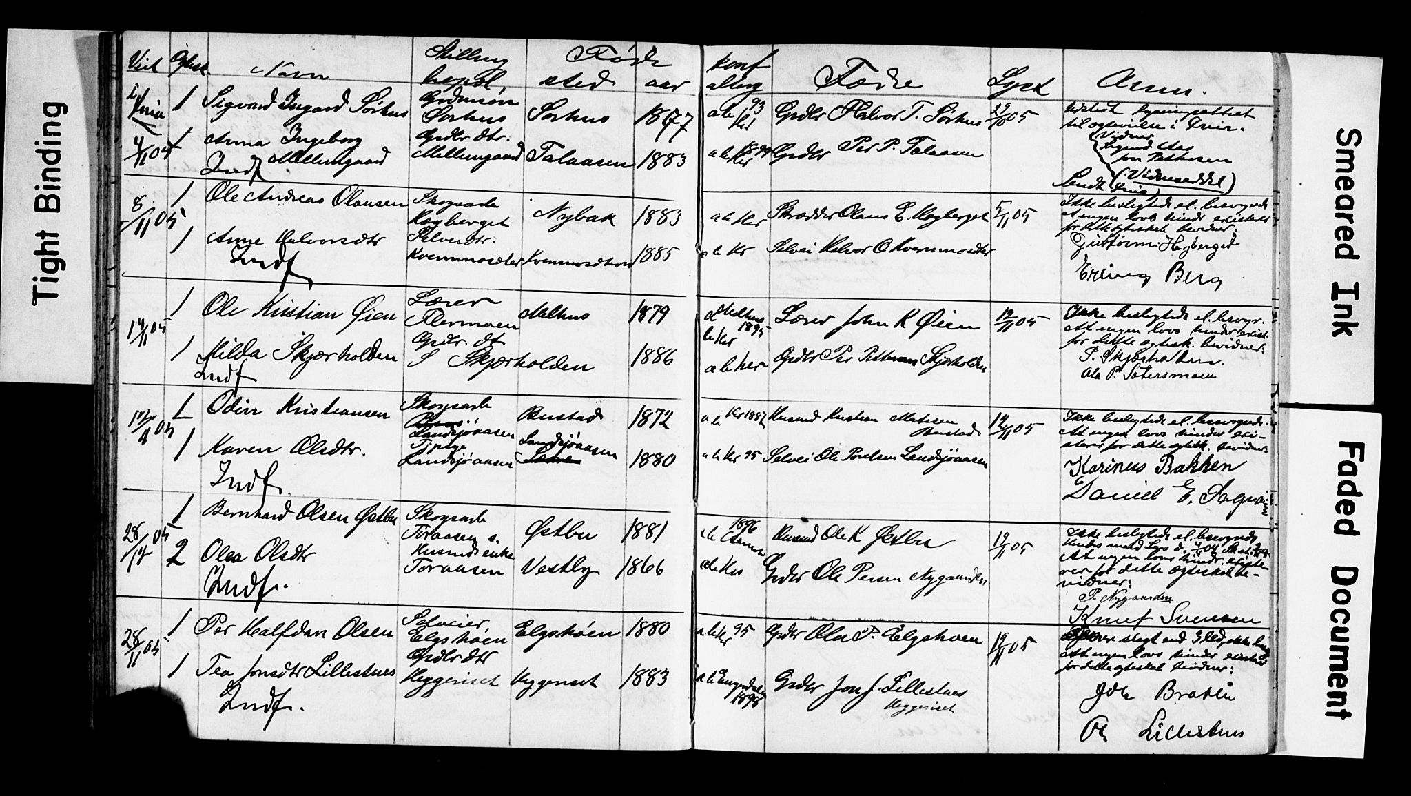 Trysil prestekontor, AV/SAH-PREST-046/I/Ie: Lysningsprotokoll nr. 2, 1900-1914