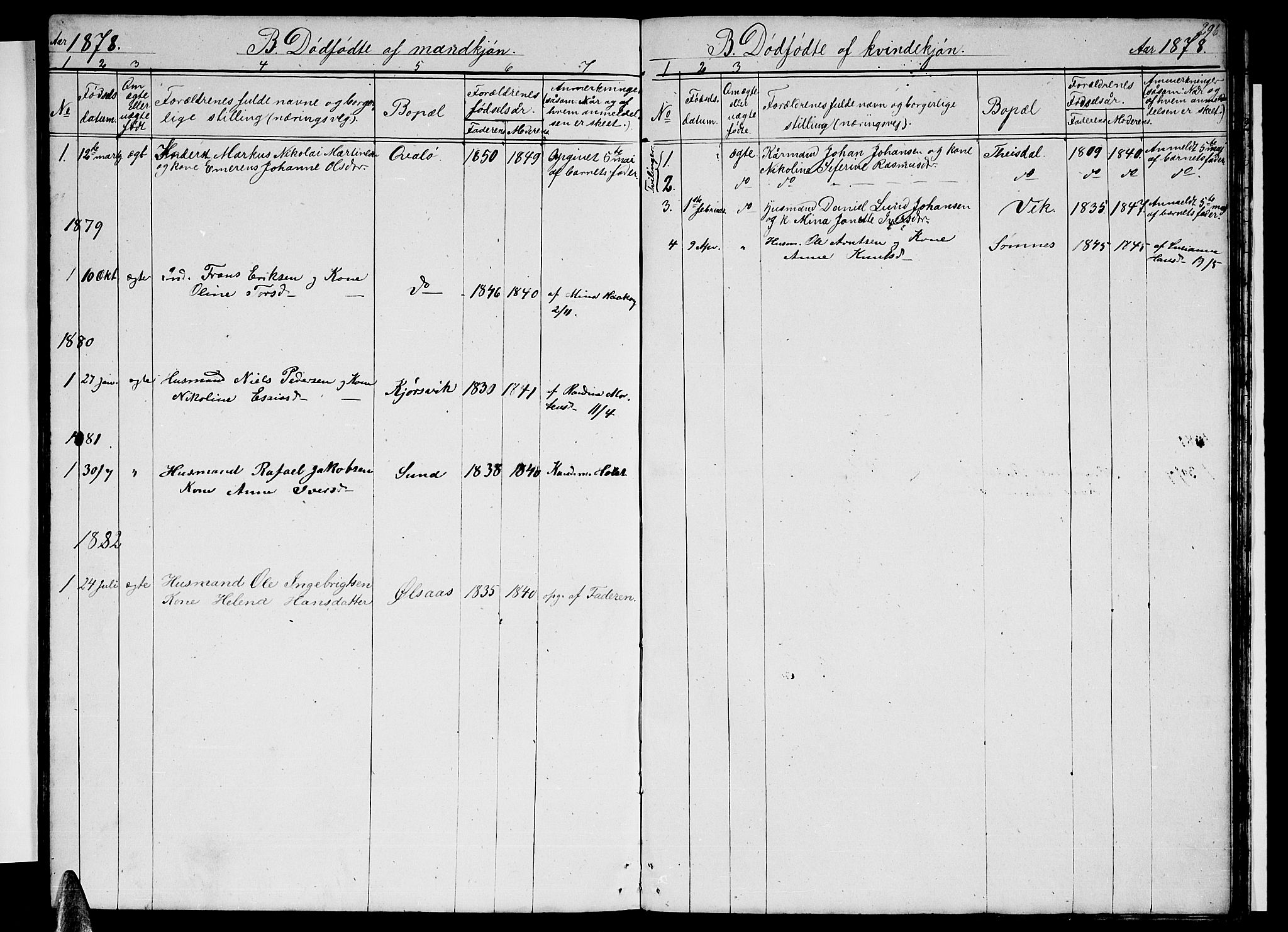 Ministerialprotokoller, klokkerbøker og fødselsregistre - Nordland, AV/SAT-A-1459/812/L0187: Klokkerbok nr. 812C05, 1850-1883, s. 296